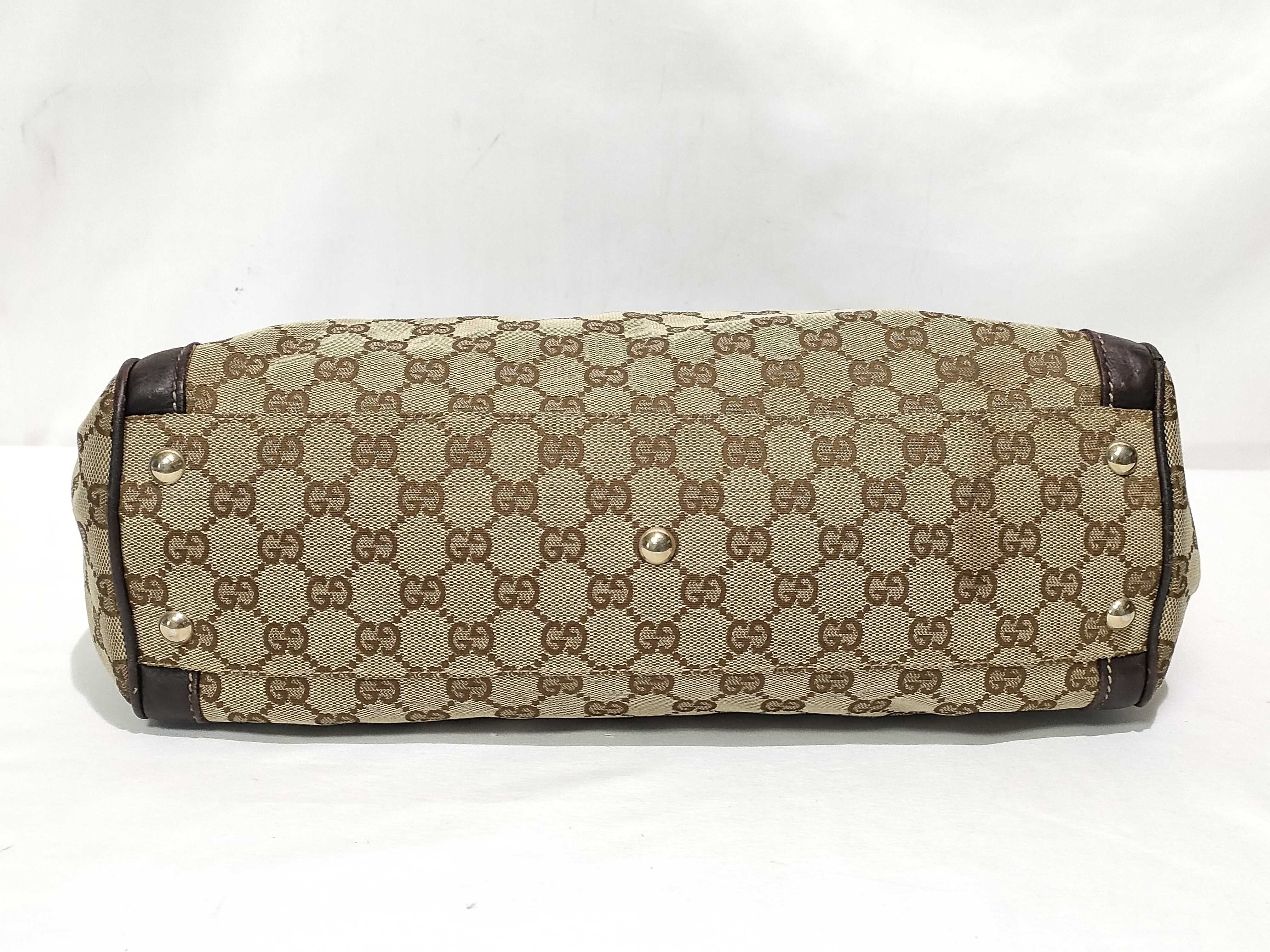GG Canvas Interlocking Handbag — view 7