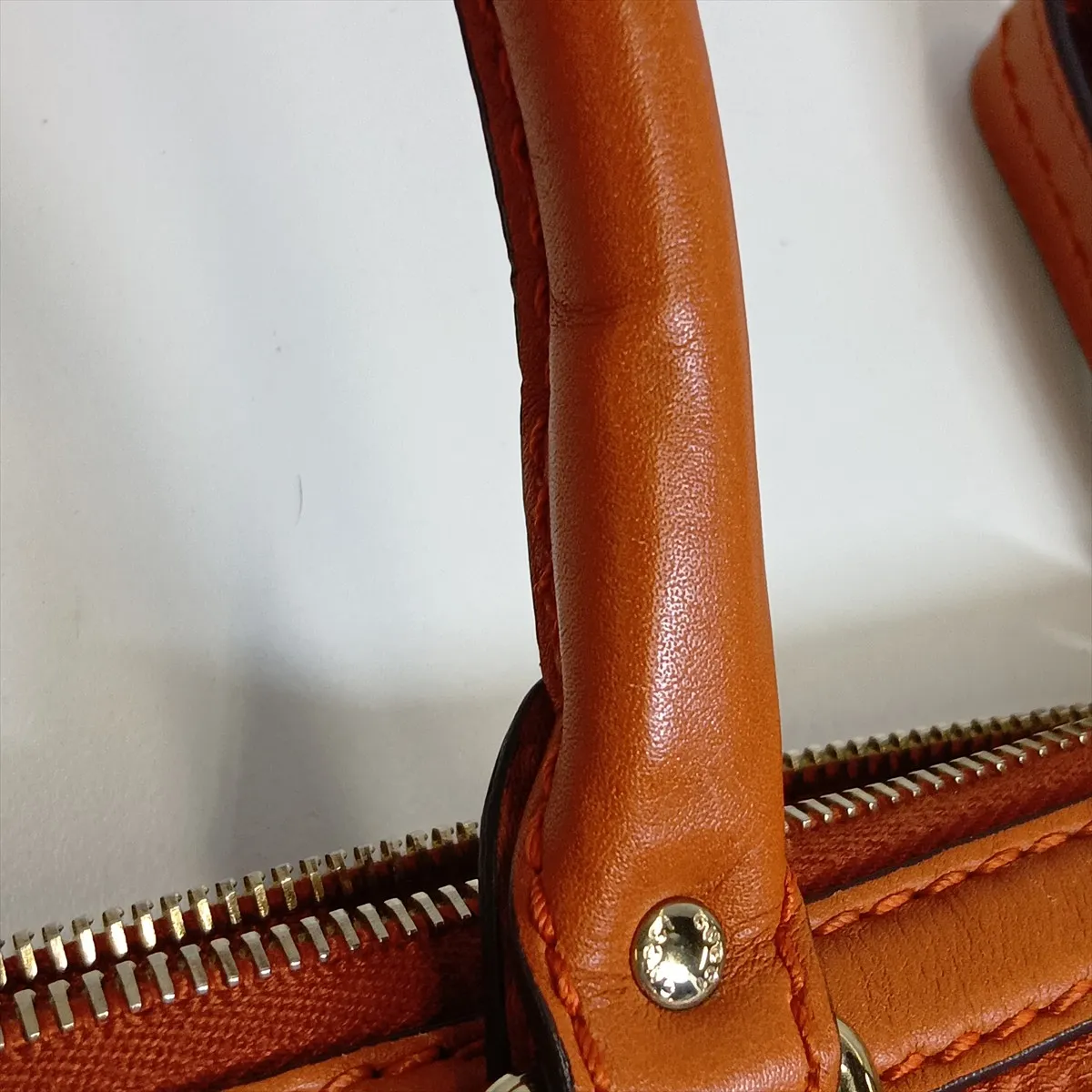 Guccissima Sukey Leather 2-Way Handbag, Orange, 247902 — view 14