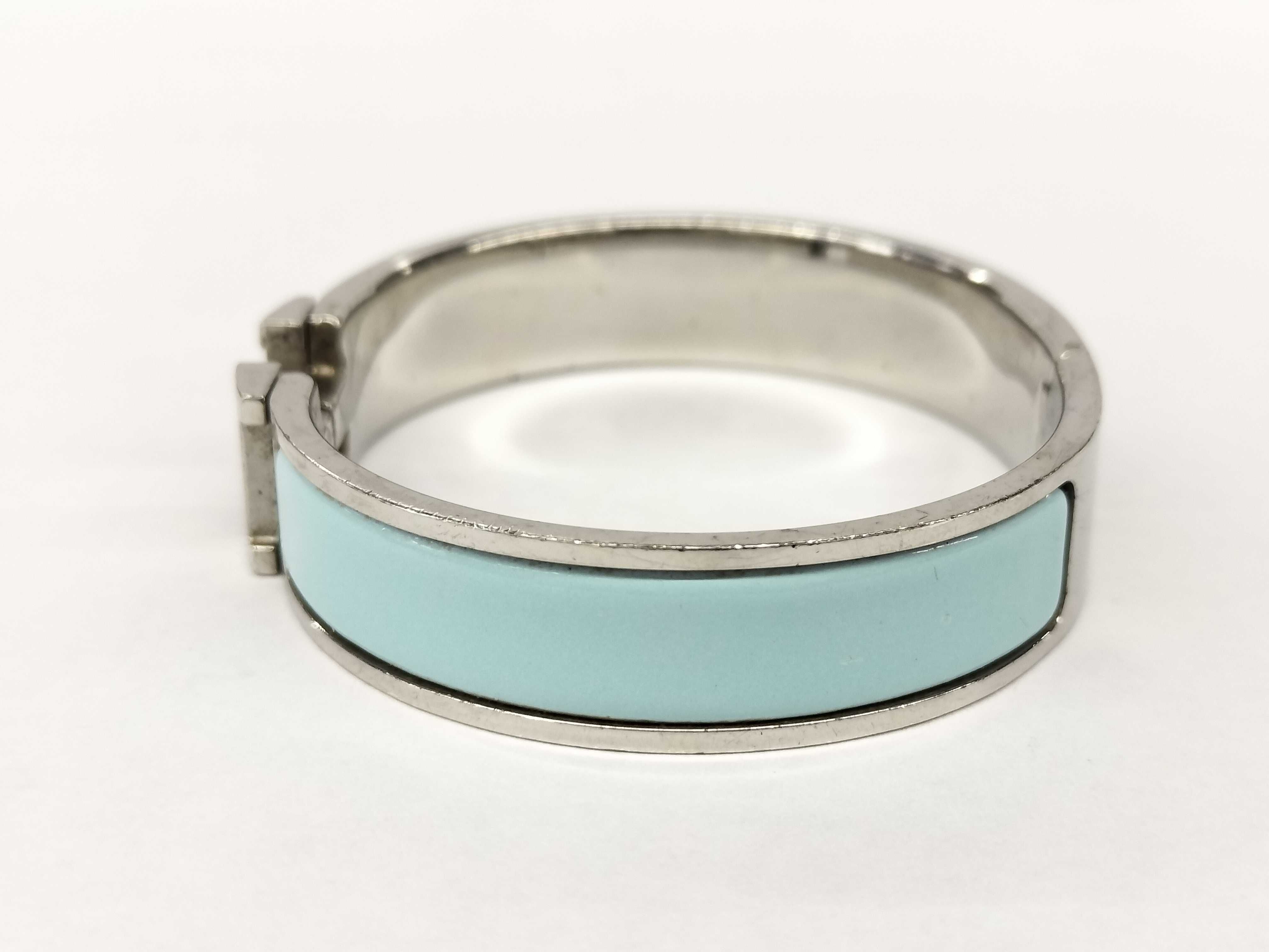 Hermès Clic Clac Silver Bracelet Bracelet/Bangle — view 3