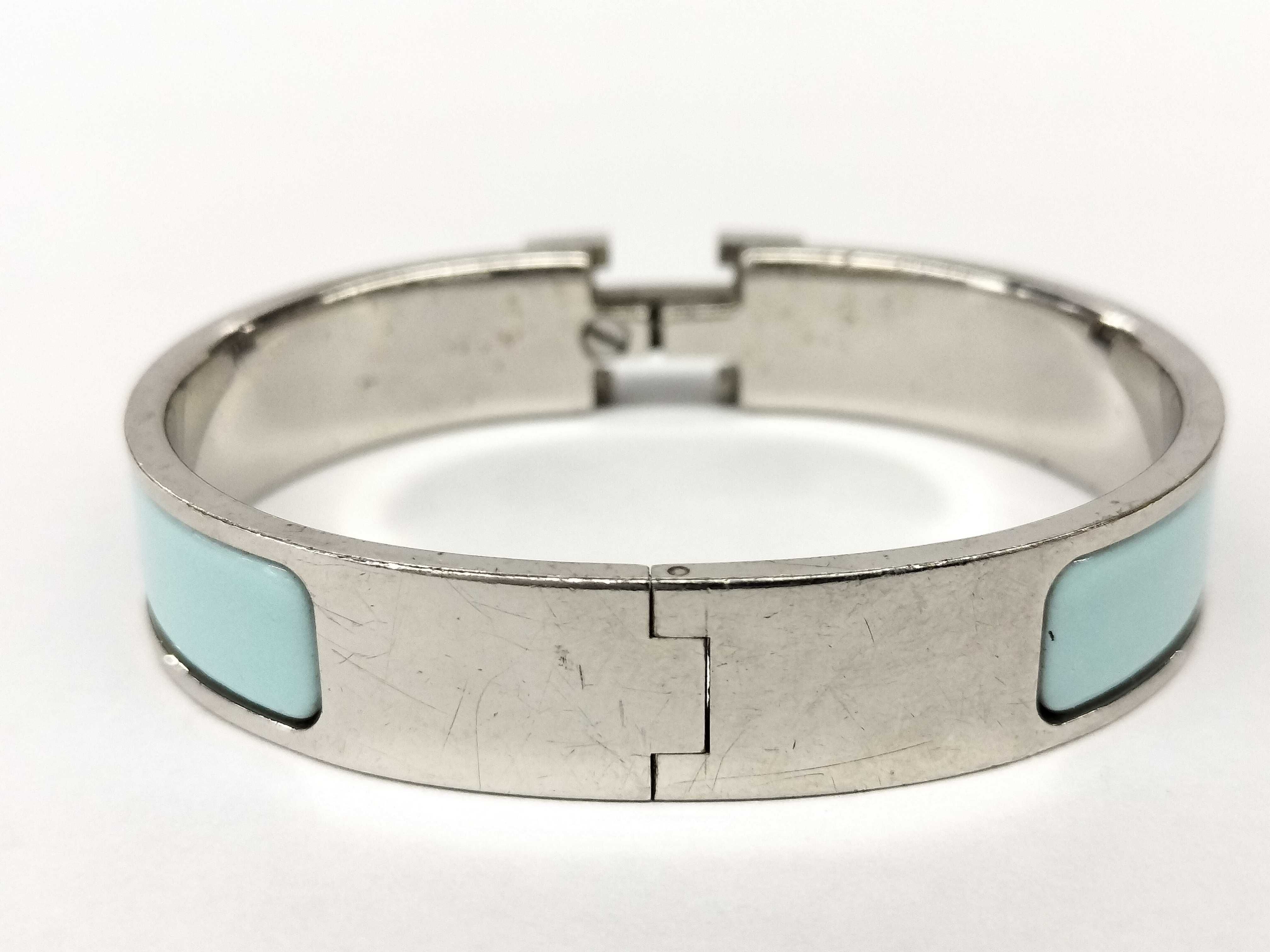 Hermès Clic Clac Silver Bracelet Bracelet/Bangle — view 4