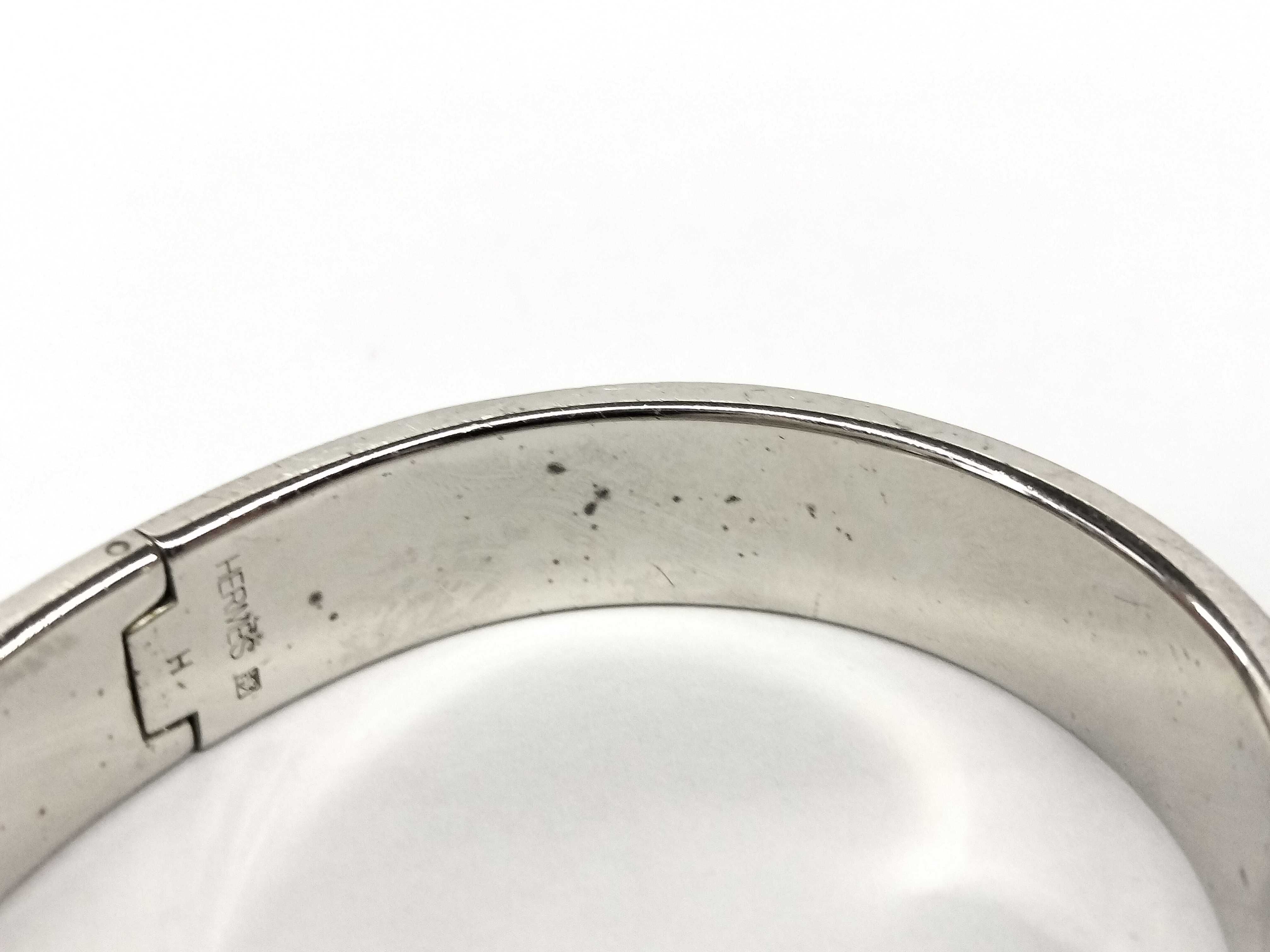 Hermès Clic Clac Silver Bracelet Bracelet/Bangle — view 5