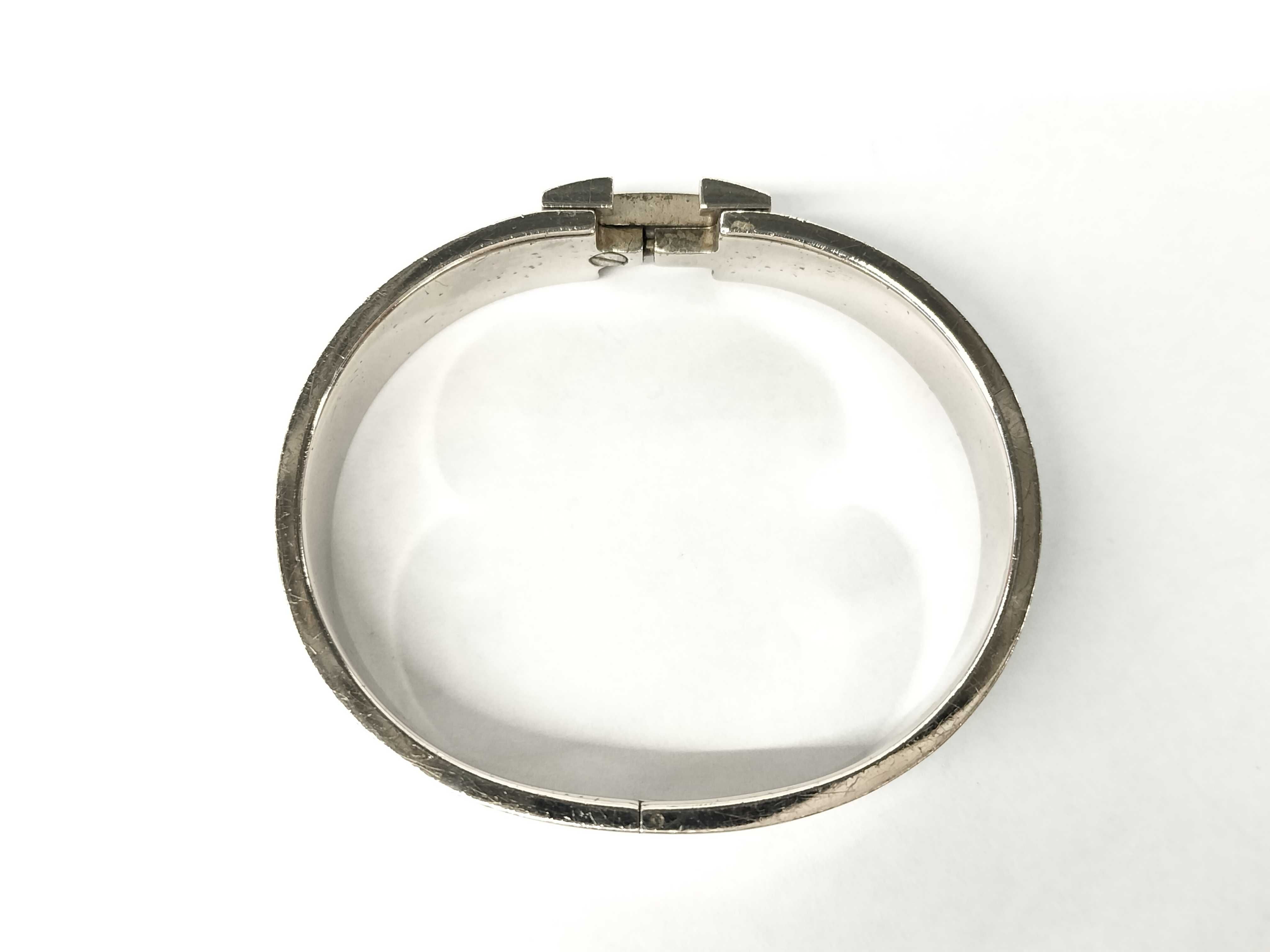 Hermès Clic Clac Silver Bracelet Bracelet/Bangle — view 6