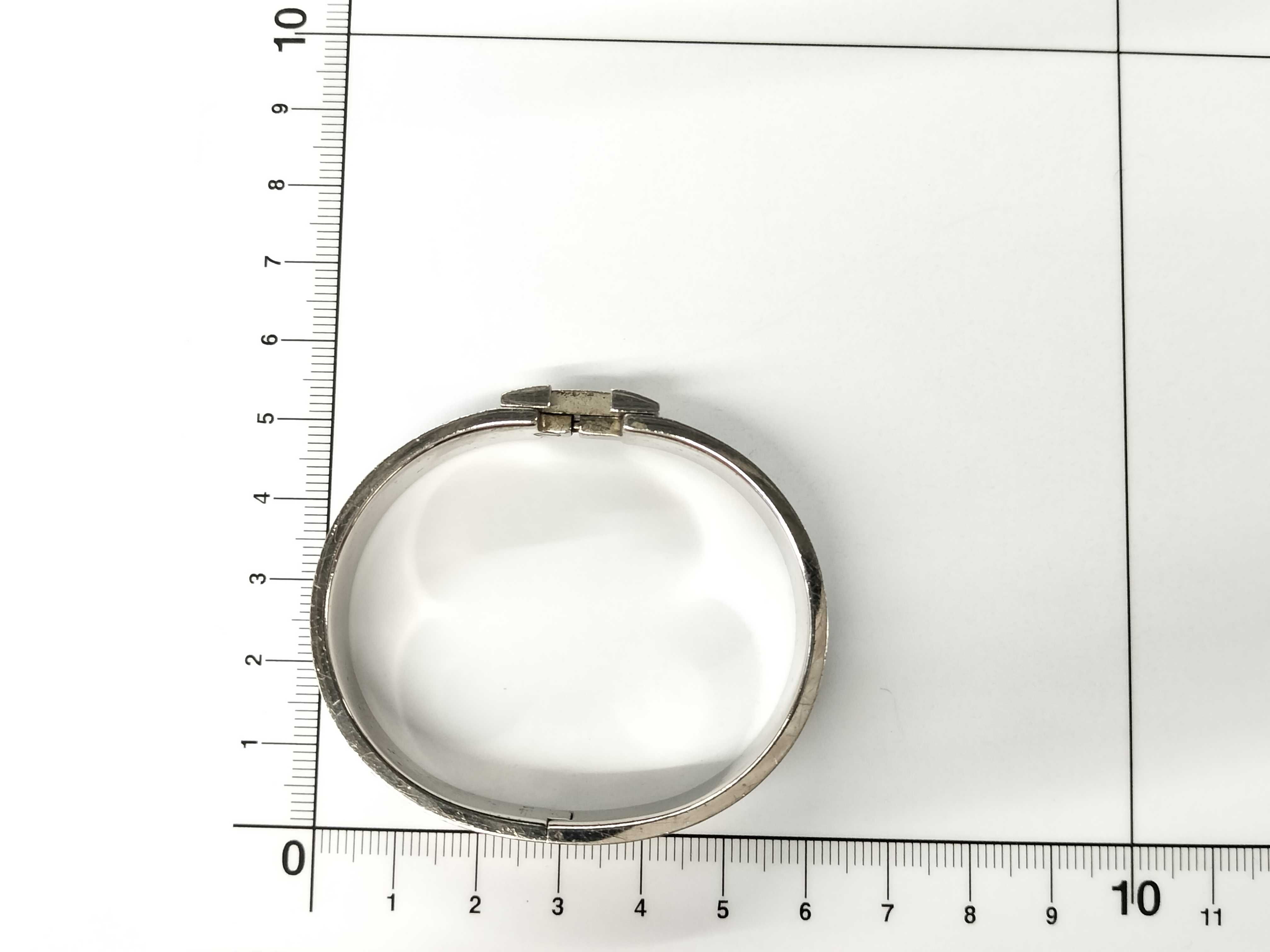 Hermès Clic Clac Silver Bracelet Bracelet/Bangle — view 7