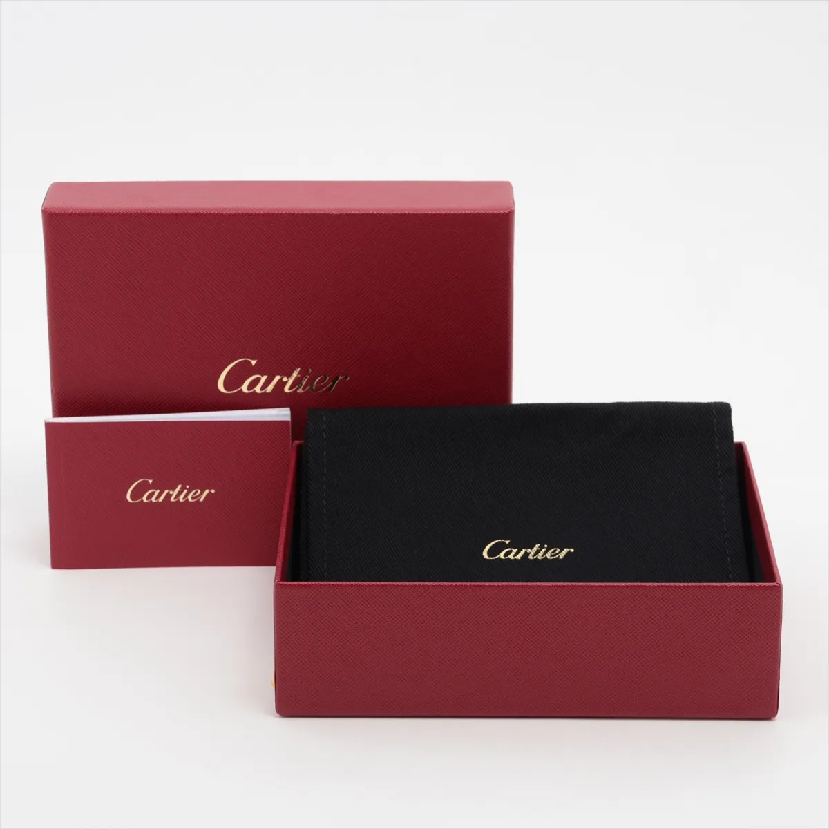 C de Cartier Leather Compact Wallet Red — view 10
