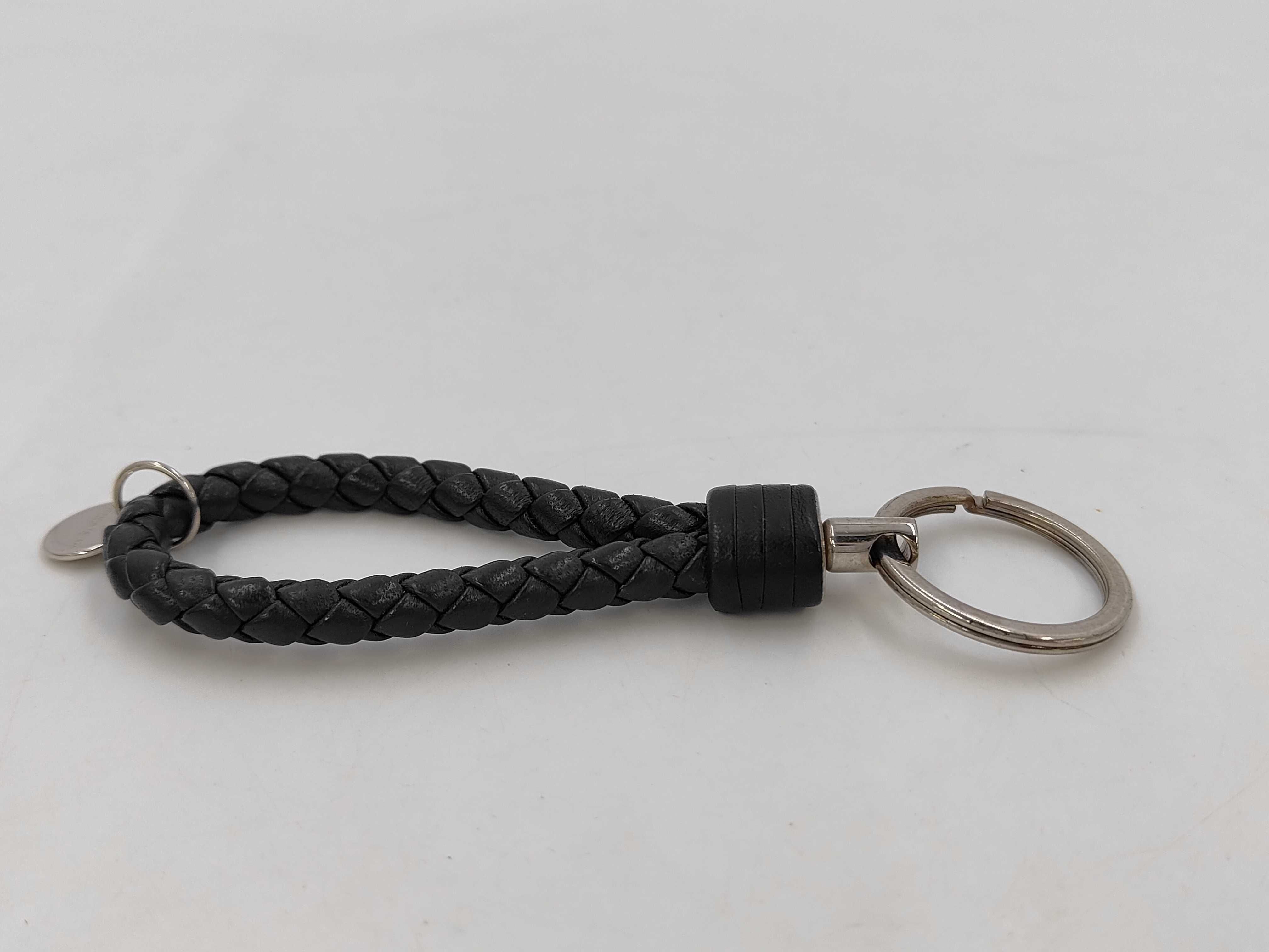 Intrecciato Keyring, Black Key Case — view 2