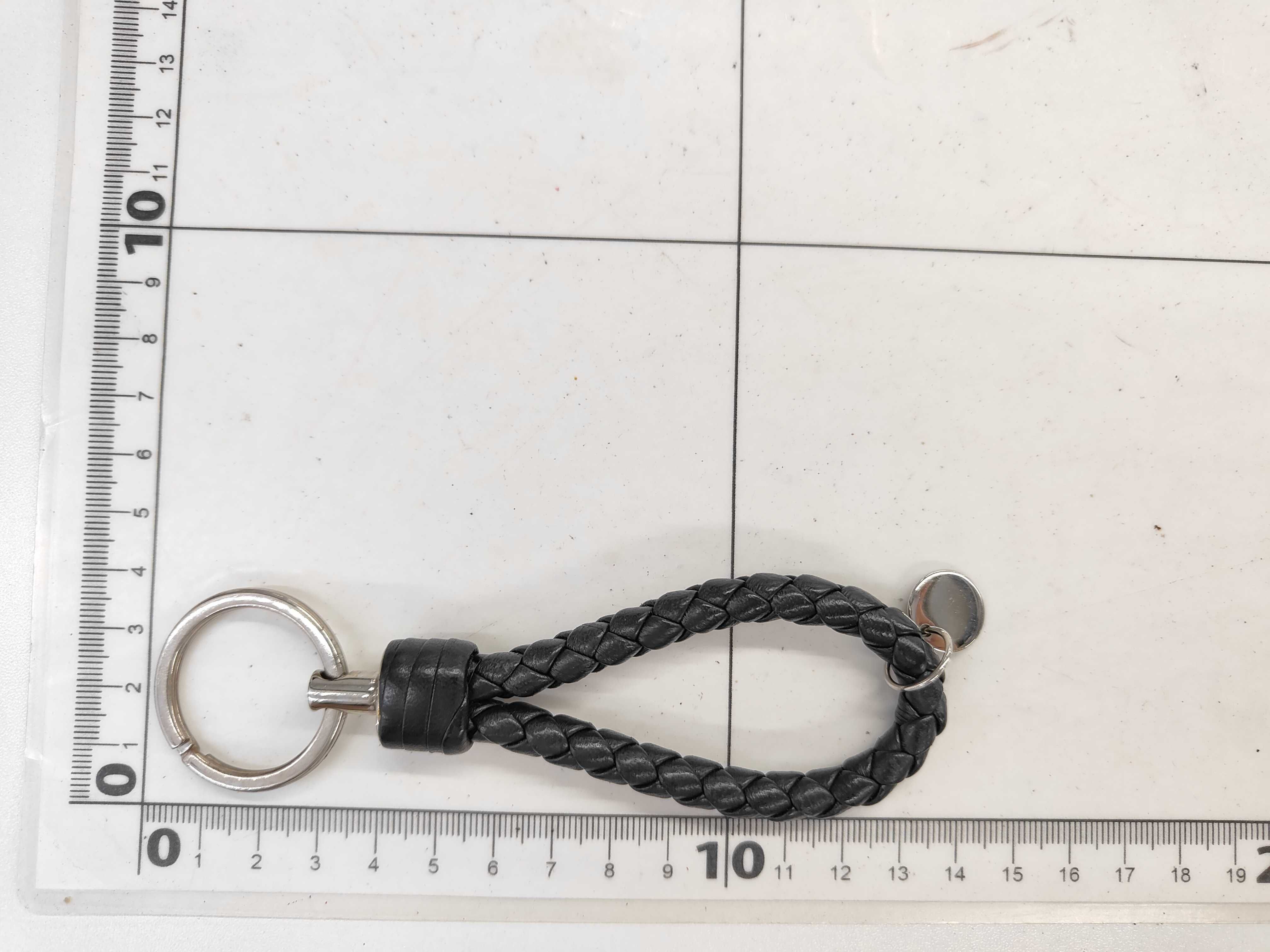 Intrecciato Keyring, Black Key Case — view 5