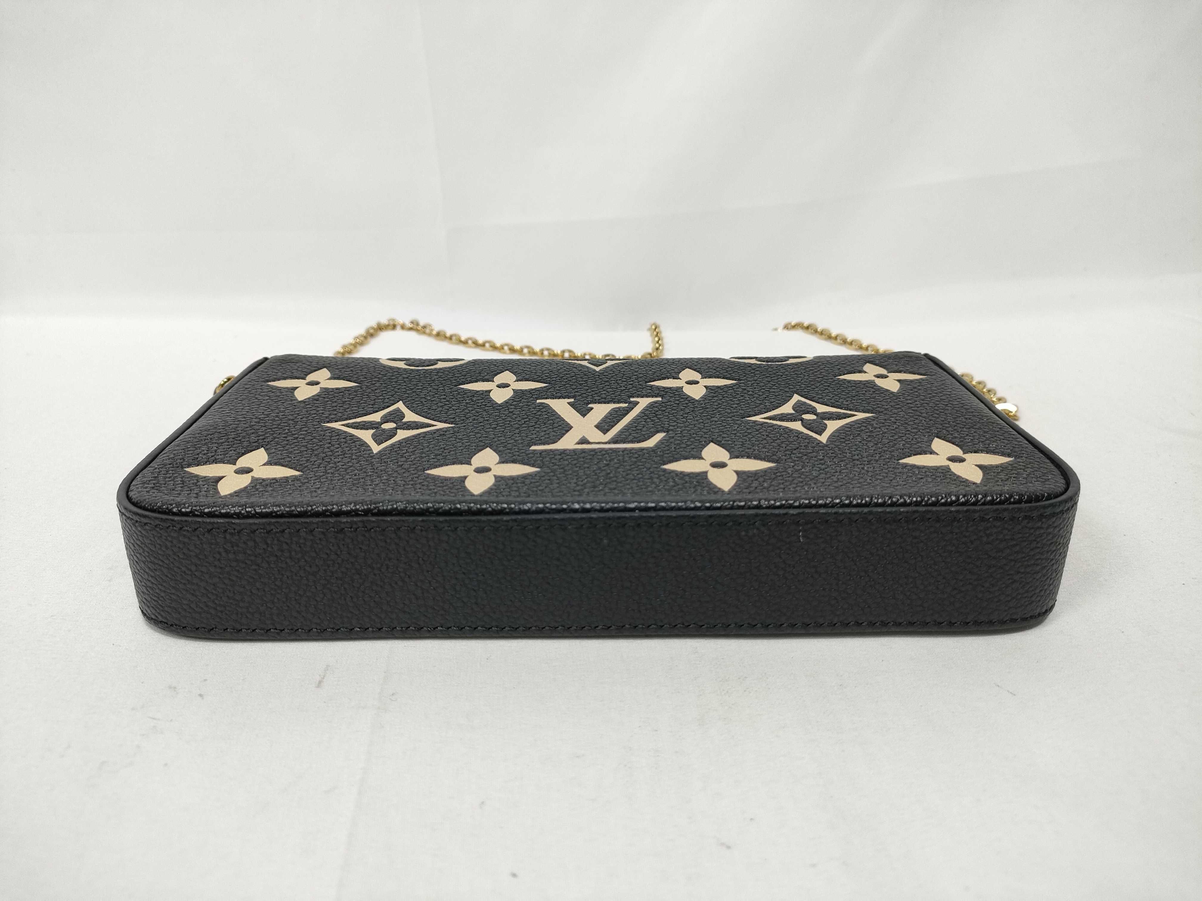 Monogram Empreinte Louis Vuitton M82479 Pochette Felicie IC Tag Chain Wallet Monogram Empreinte Shoulder Bag — view 3