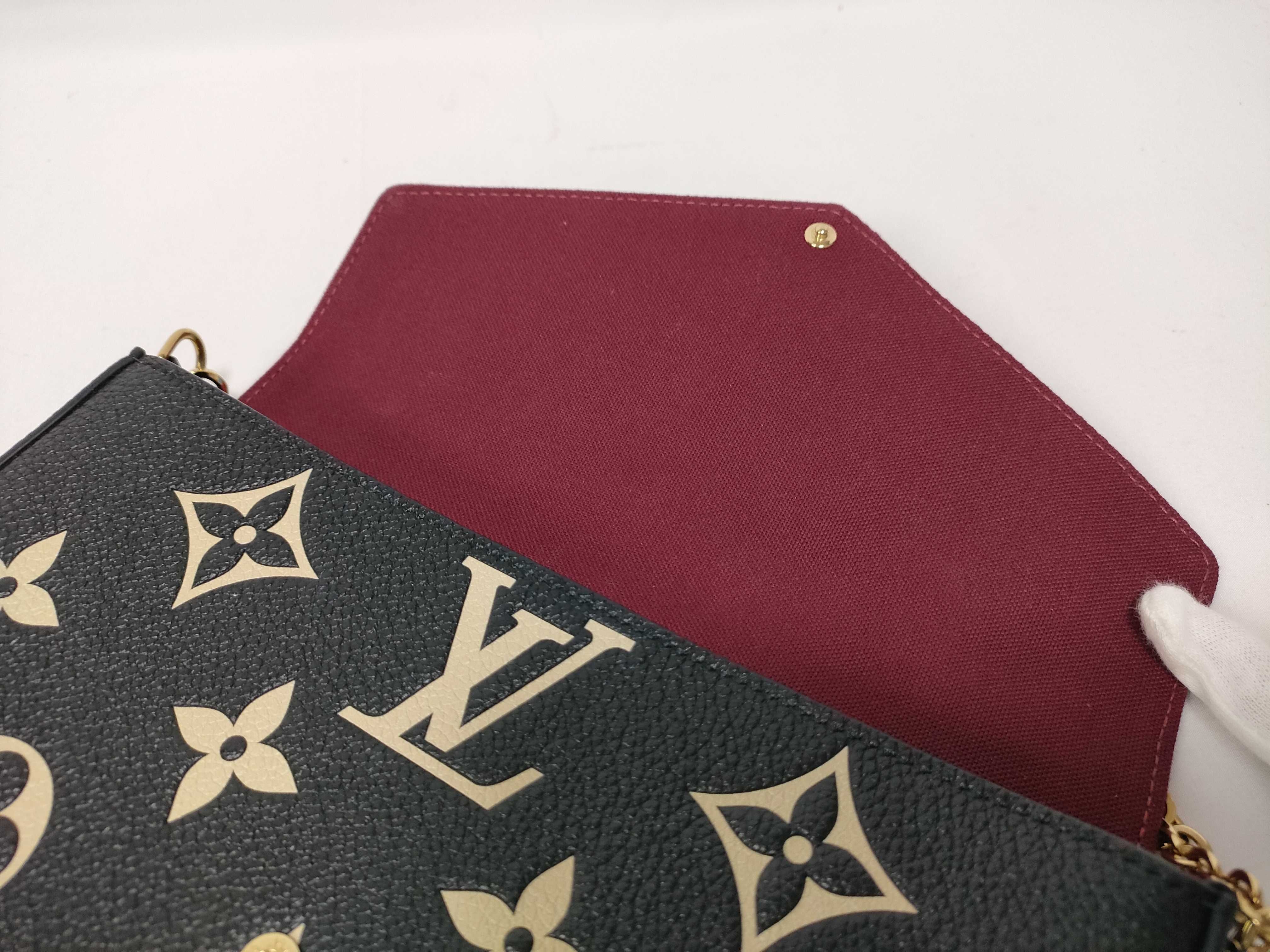 Monogram Empreinte Louis Vuitton M82479 Pochette Felicie IC Tag Chain Wallet Monogram Empreinte Shoulder Bag — view 10