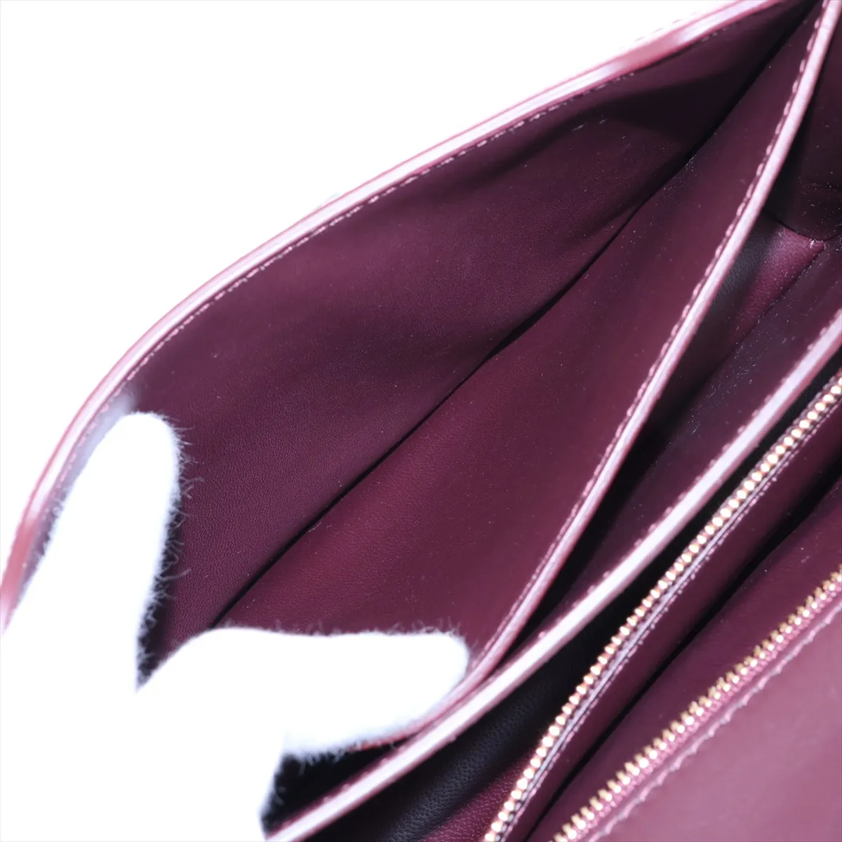 TB Leather Chain Shoulder Bag, Bordeaux — view 9