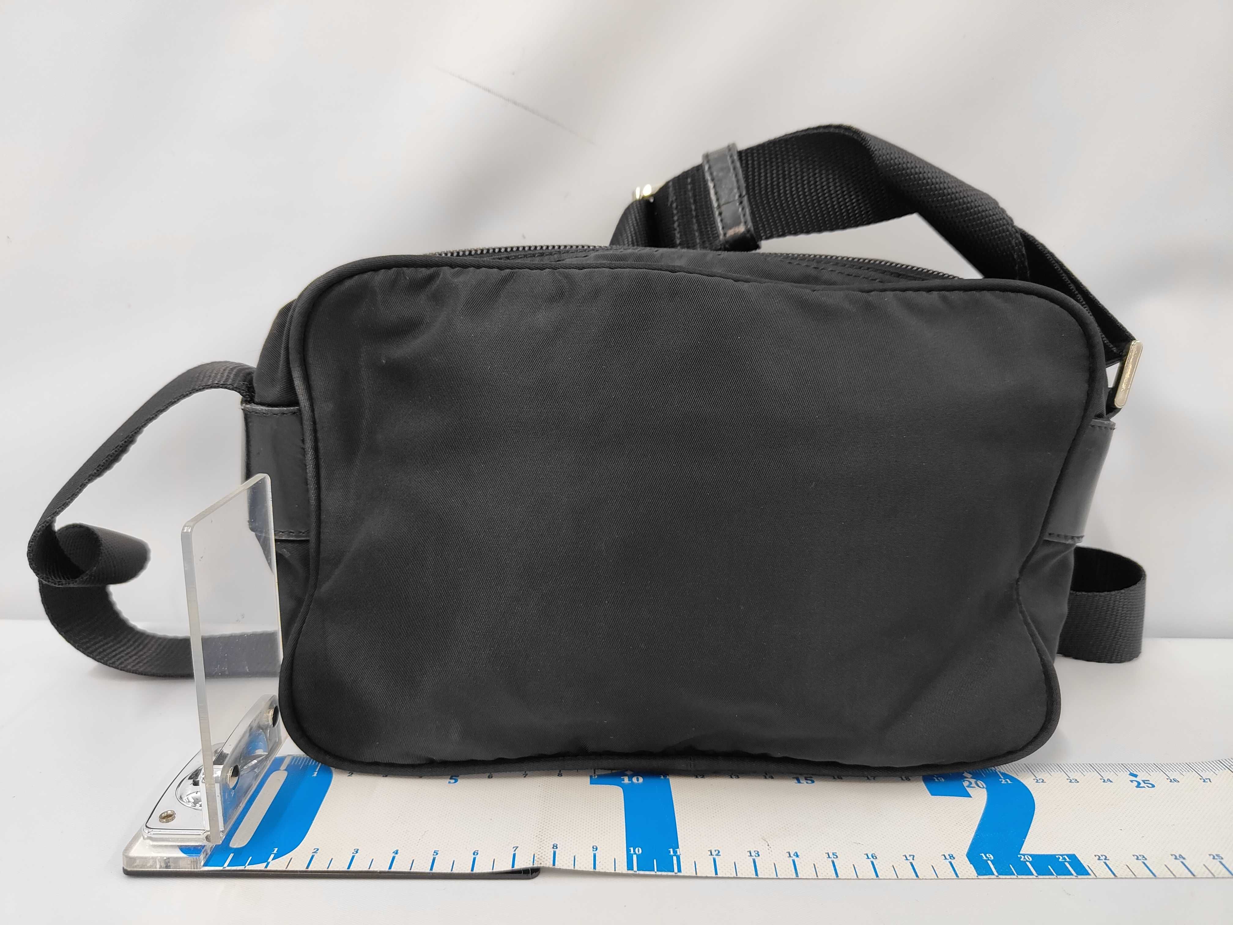 Triangle Logo Nylon Shoulder Bag White Tag 58 Shoulder Bag — view 2
