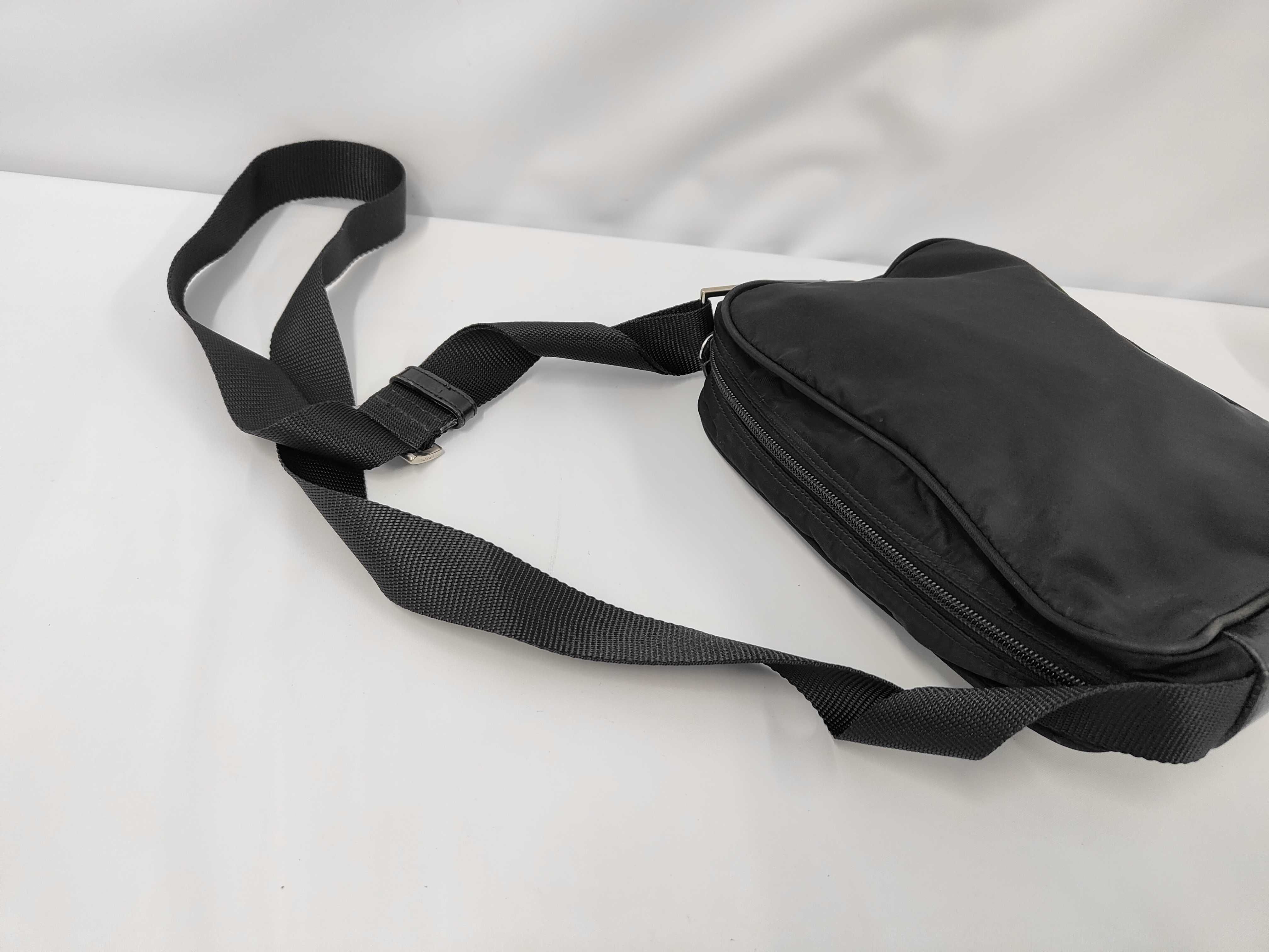 Triangle Logo Nylon Shoulder Bag White Tag 58 Shoulder Bag — view 5