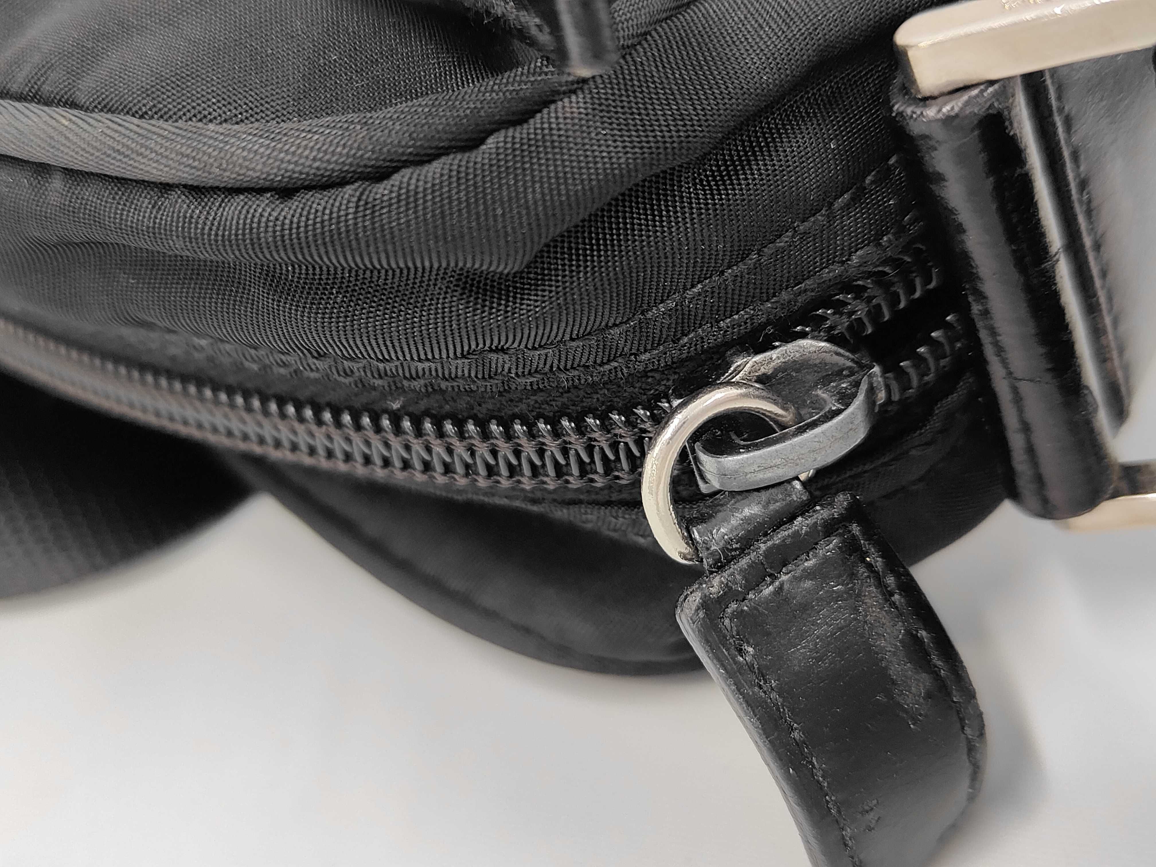 Triangle Logo Nylon Shoulder Bag White Tag 58 Shoulder Bag — view 8