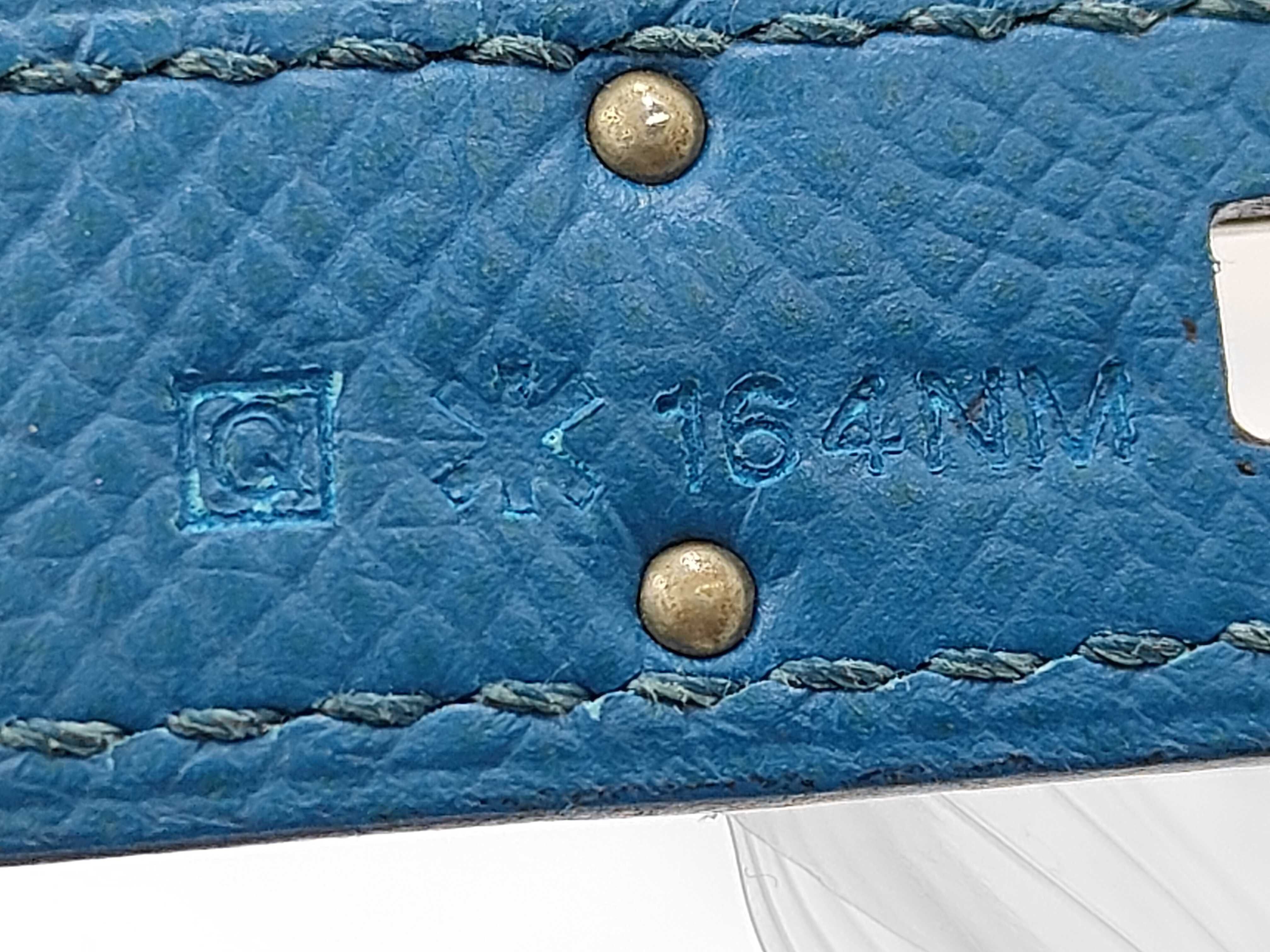 Birkin 30 Courchevel Leather Q Blue Handbag — view 10