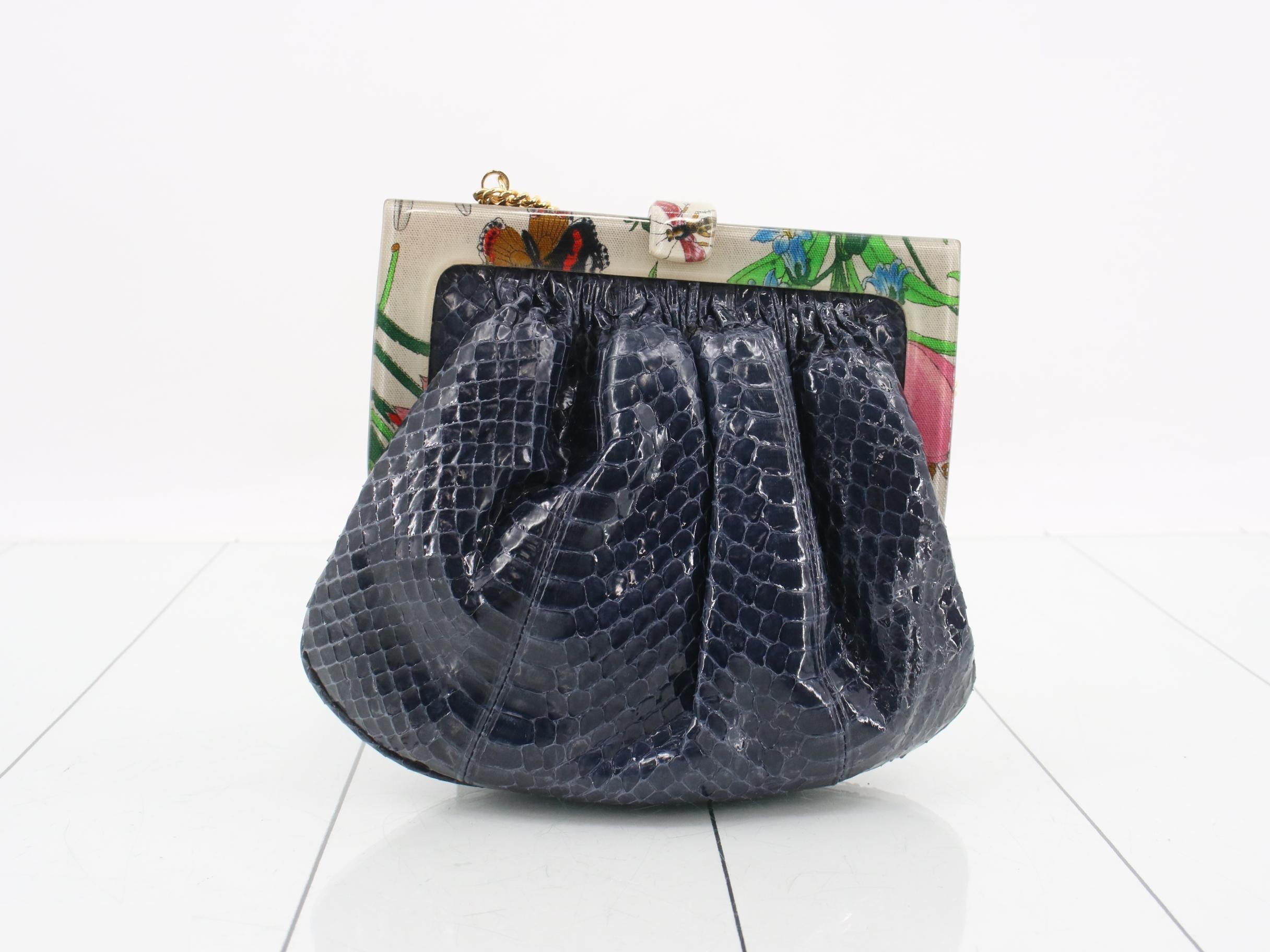 Vintage Gucci python shoulder bag — view 2