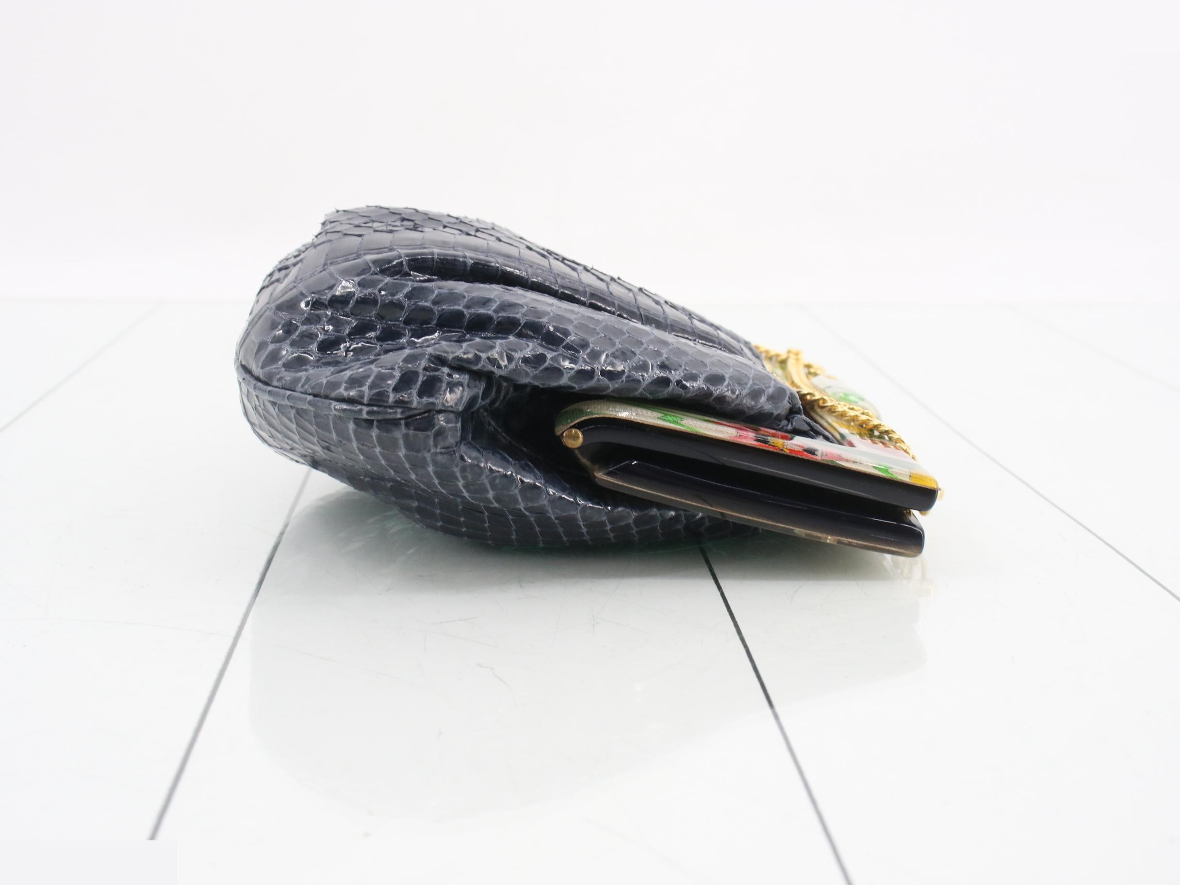 Vintage Gucci python shoulder bag — view 3