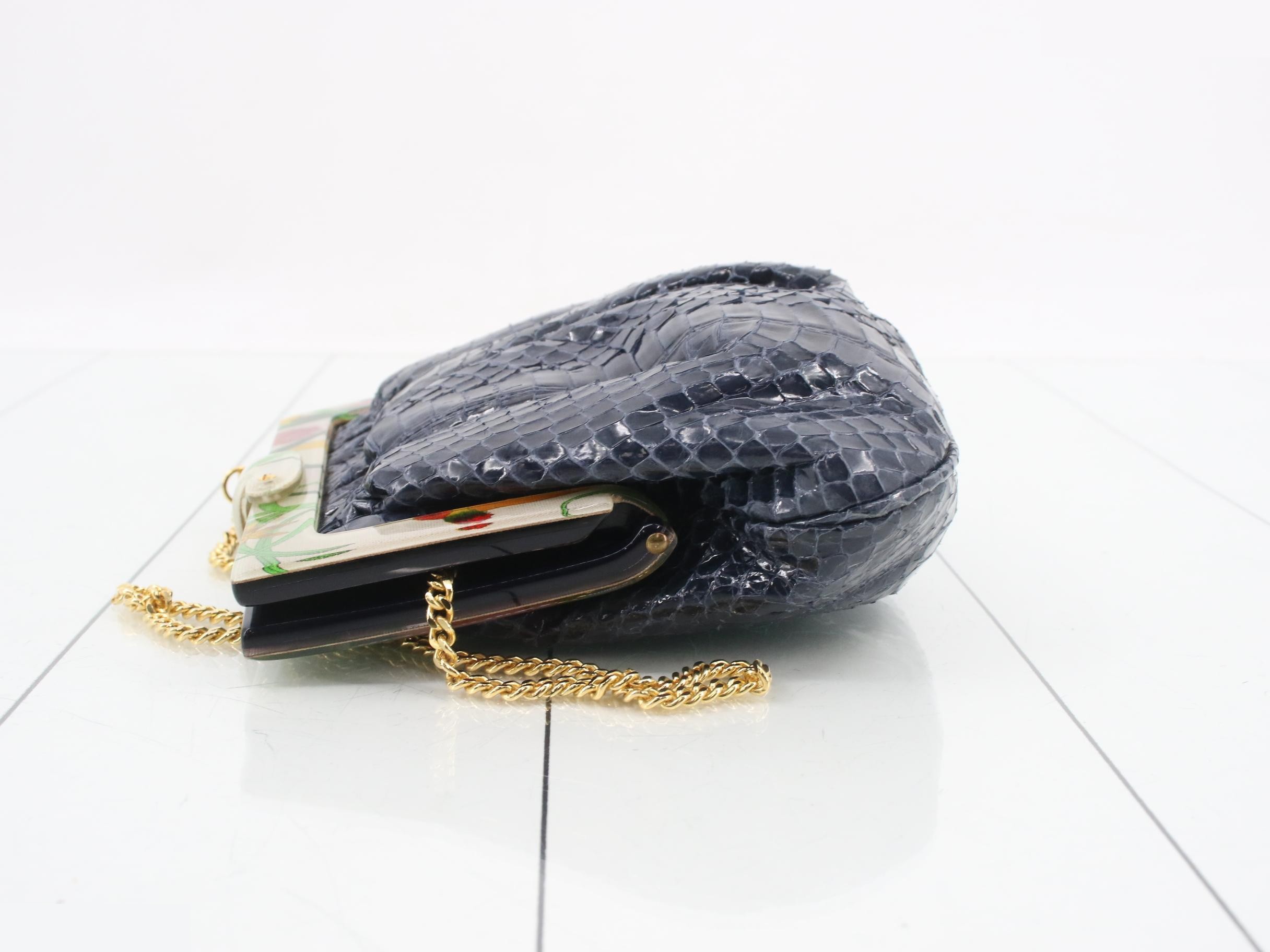 Vintage Gucci python shoulder bag — view 4