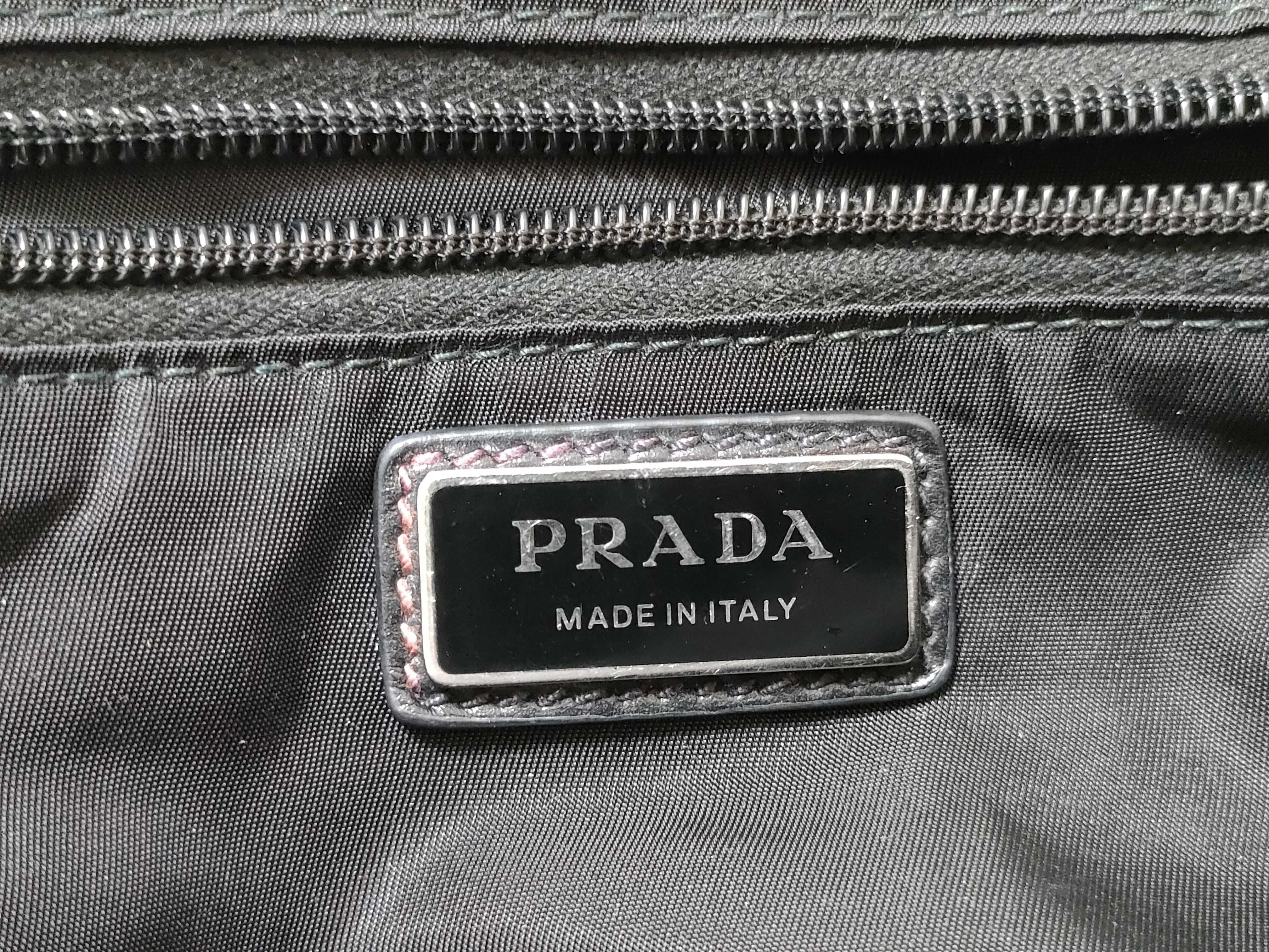 Nylon Prada Re-Nylon Nylon Leather Black 2VD062 Shoulder Bag — view 13