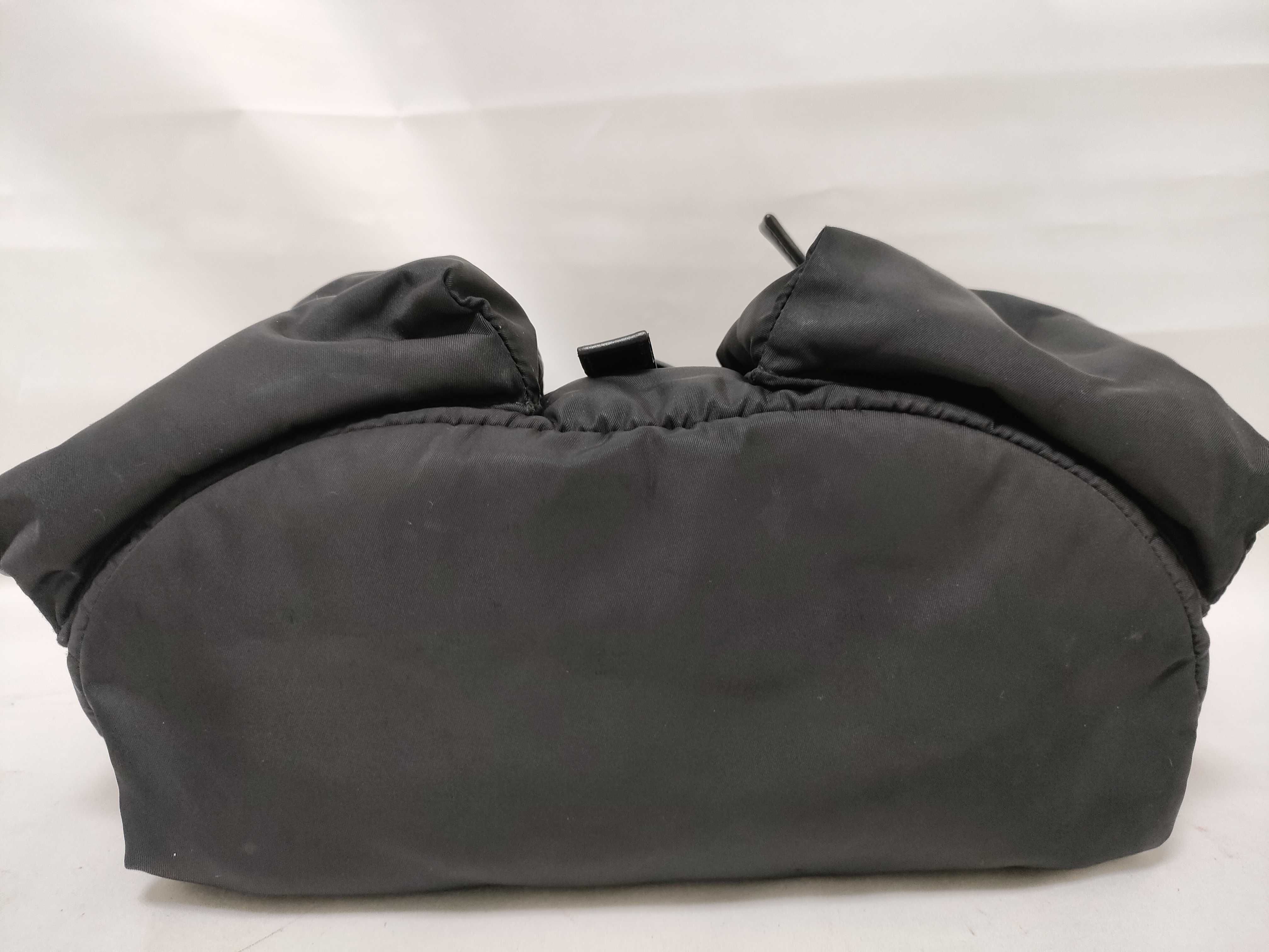 Nylon Prada Re-Nylon Nylon Leather Black 2VD062 Shoulder Bag — view 7