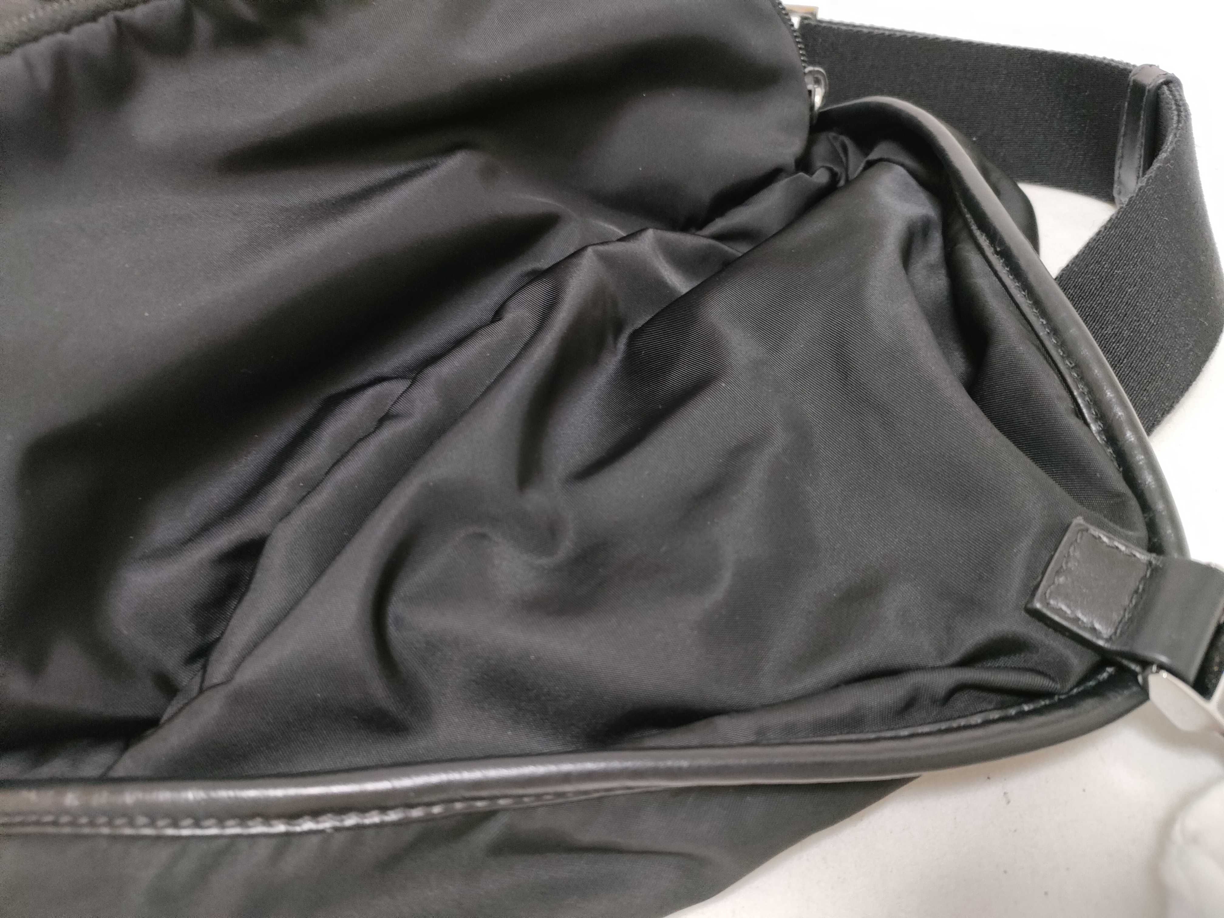 Nylon Prada Re-Nylon Nylon Leather Black 2VD062 Shoulder Bag — view 8