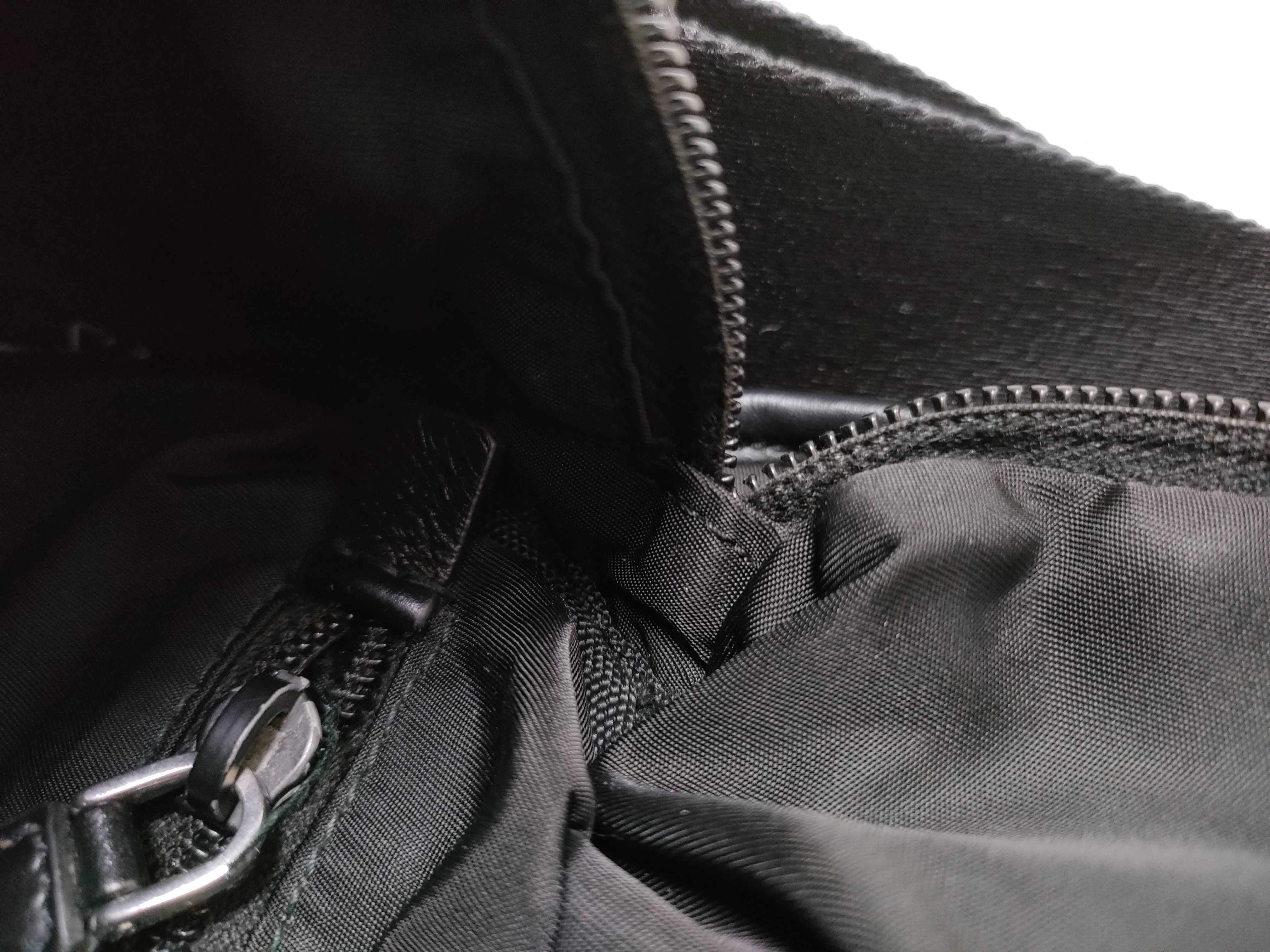 Nylon Prada Re-Nylon Nylon Leather Black 2VD062 Shoulder Bag — view 10