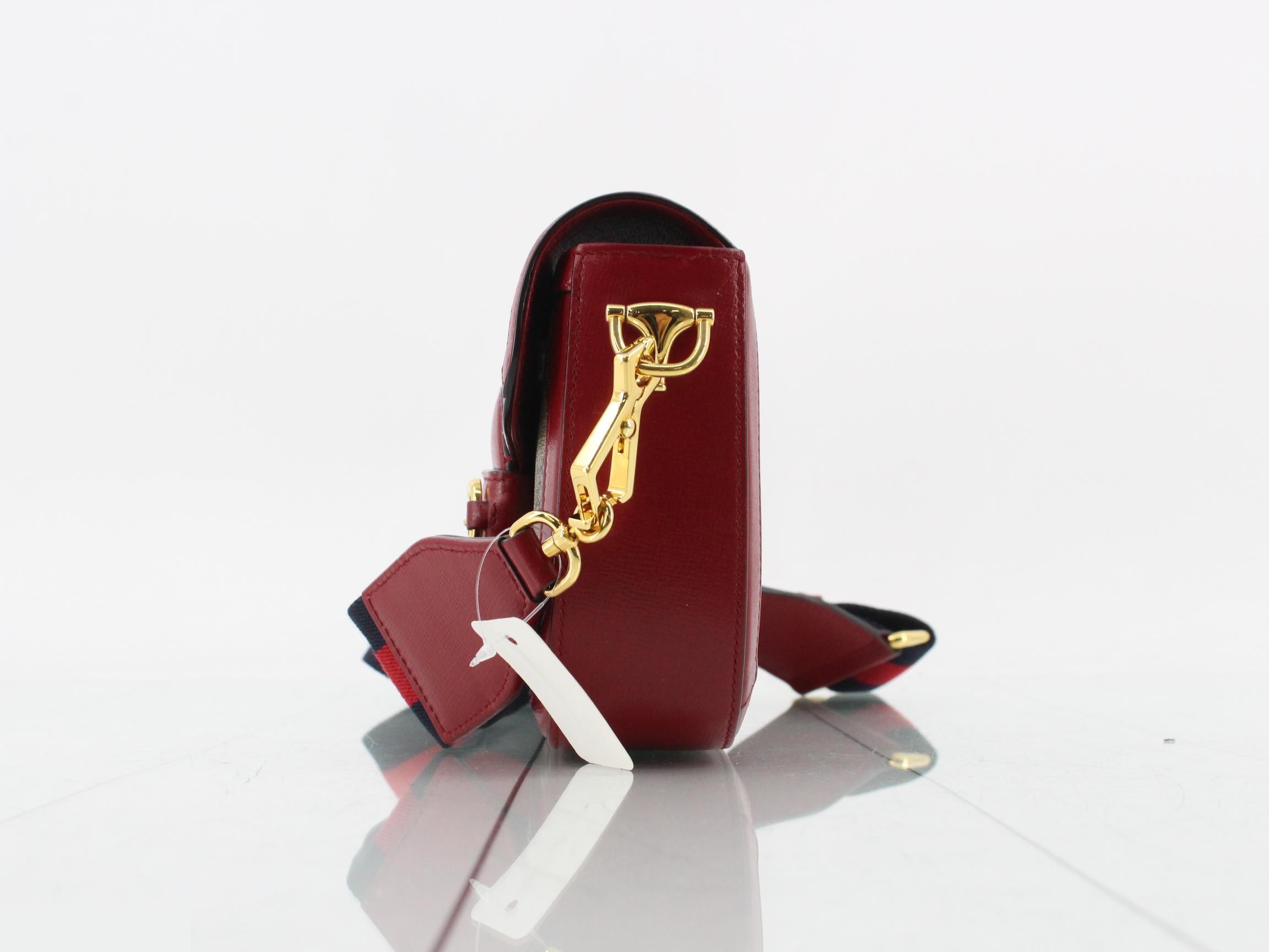 GG Supreme Horsebit 1955 Leather Shoulder Bag — view 3