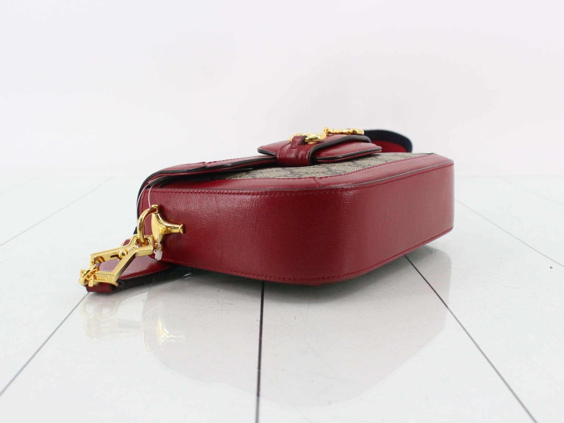 GG Supreme Horsebit 1955 Leather Shoulder Bag — view 5