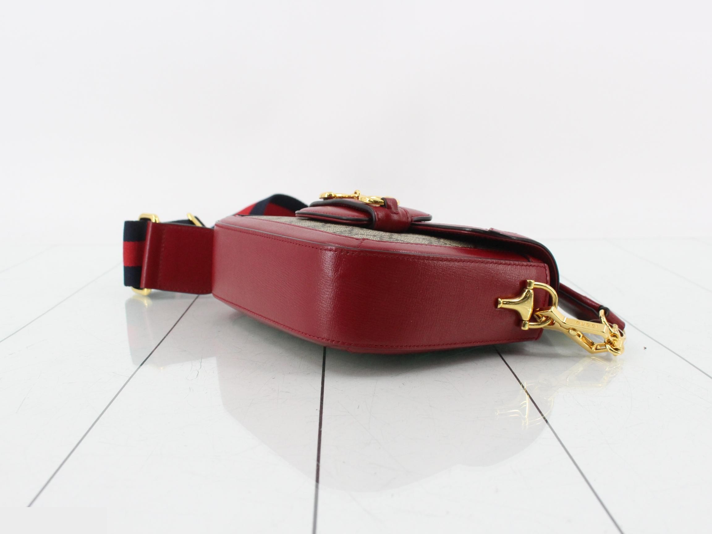 GG Supreme Horsebit 1955 Leather Shoulder Bag — view 6
