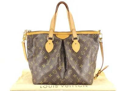 Monogram Louis Vuitton Palermo PM Handbag Monogram M40145 Tote Bag