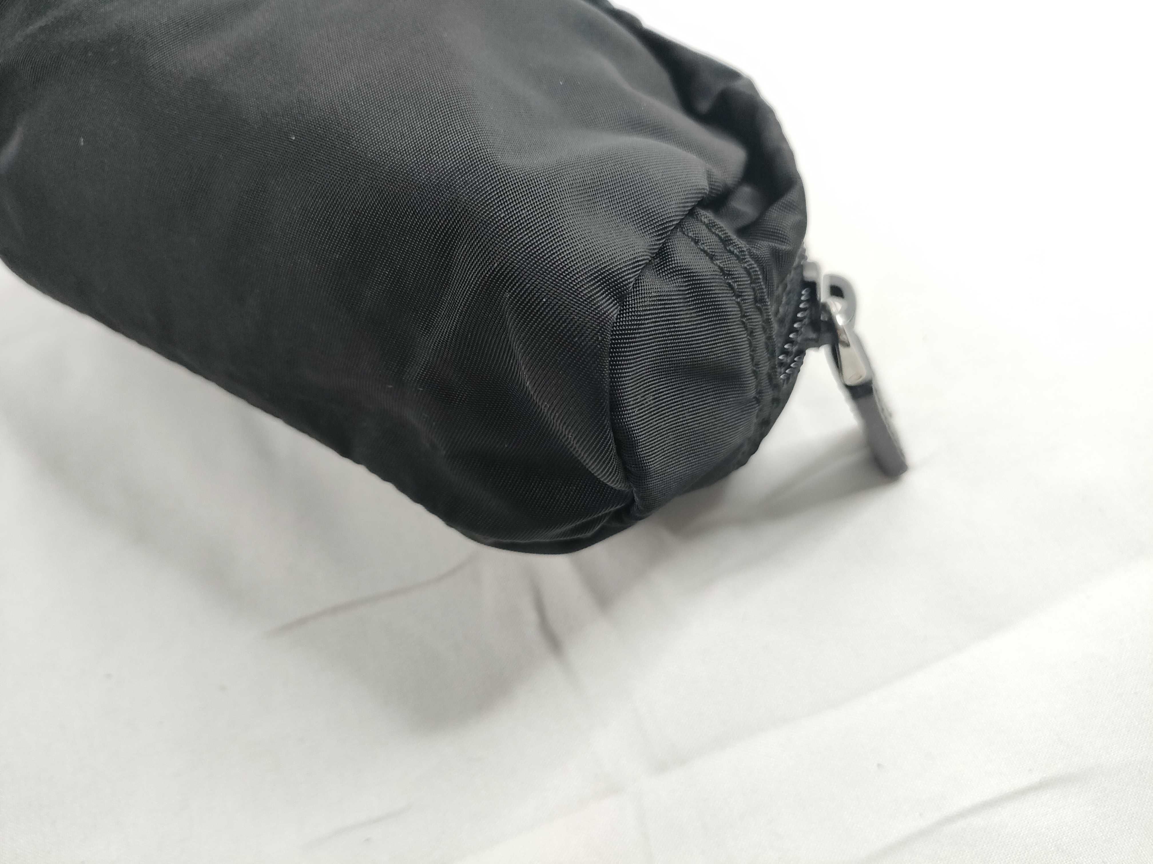 Nylon Prada Triangle Logo Nylon Pouch — view 5