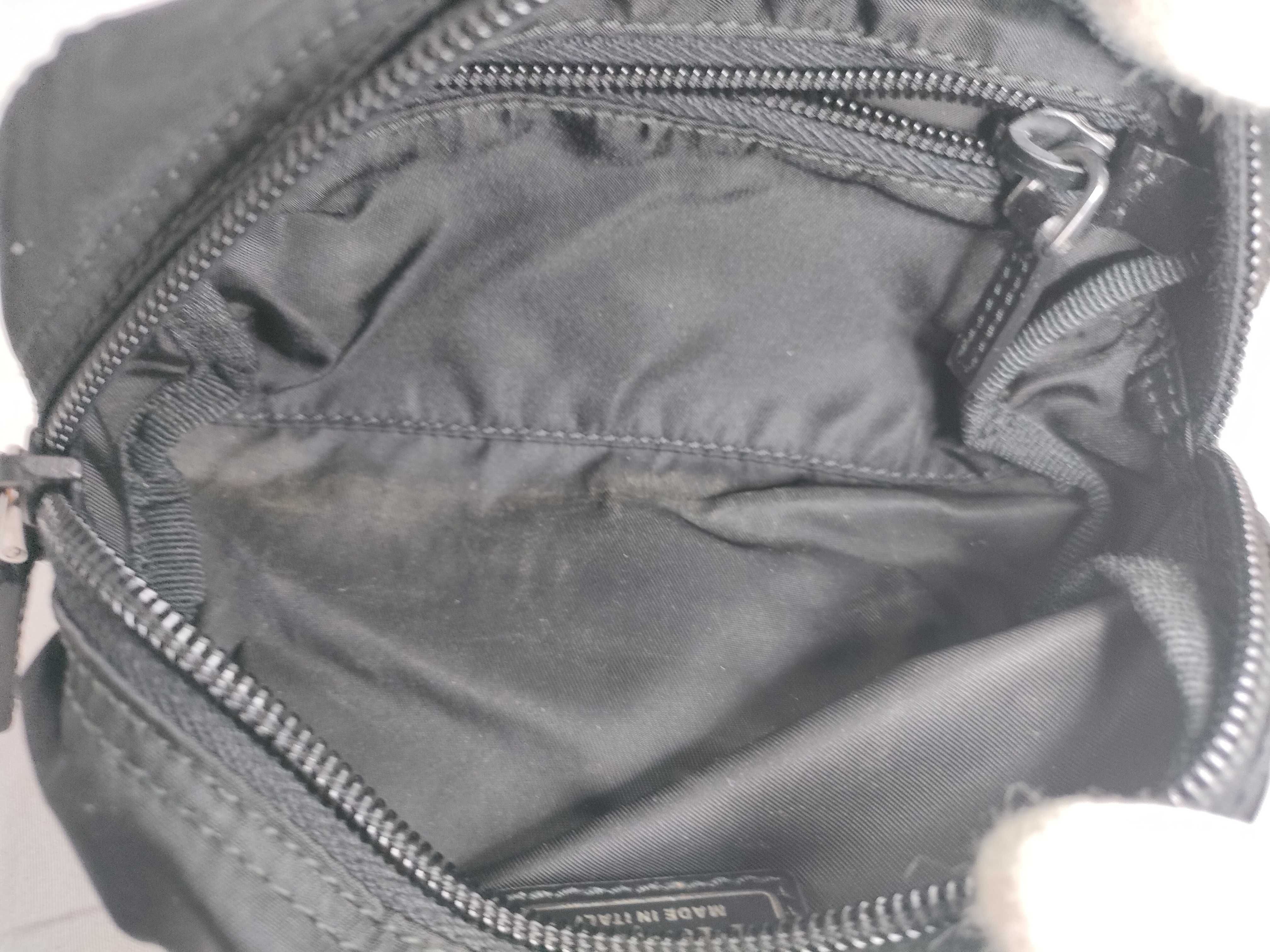 Nylon Prada Triangle Logo Nylon Pouch — view 7