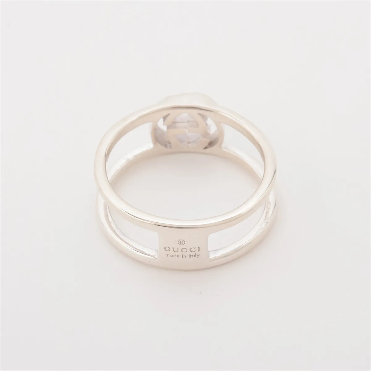 Interlocking G Ring, Size 9, 925 Sterling Silver, 2.4g, with — view 2