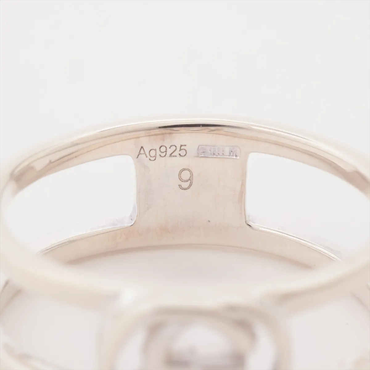 Interlocking G Ring, Size 9, 925 Sterling Silver, 2.4g, with — view 4