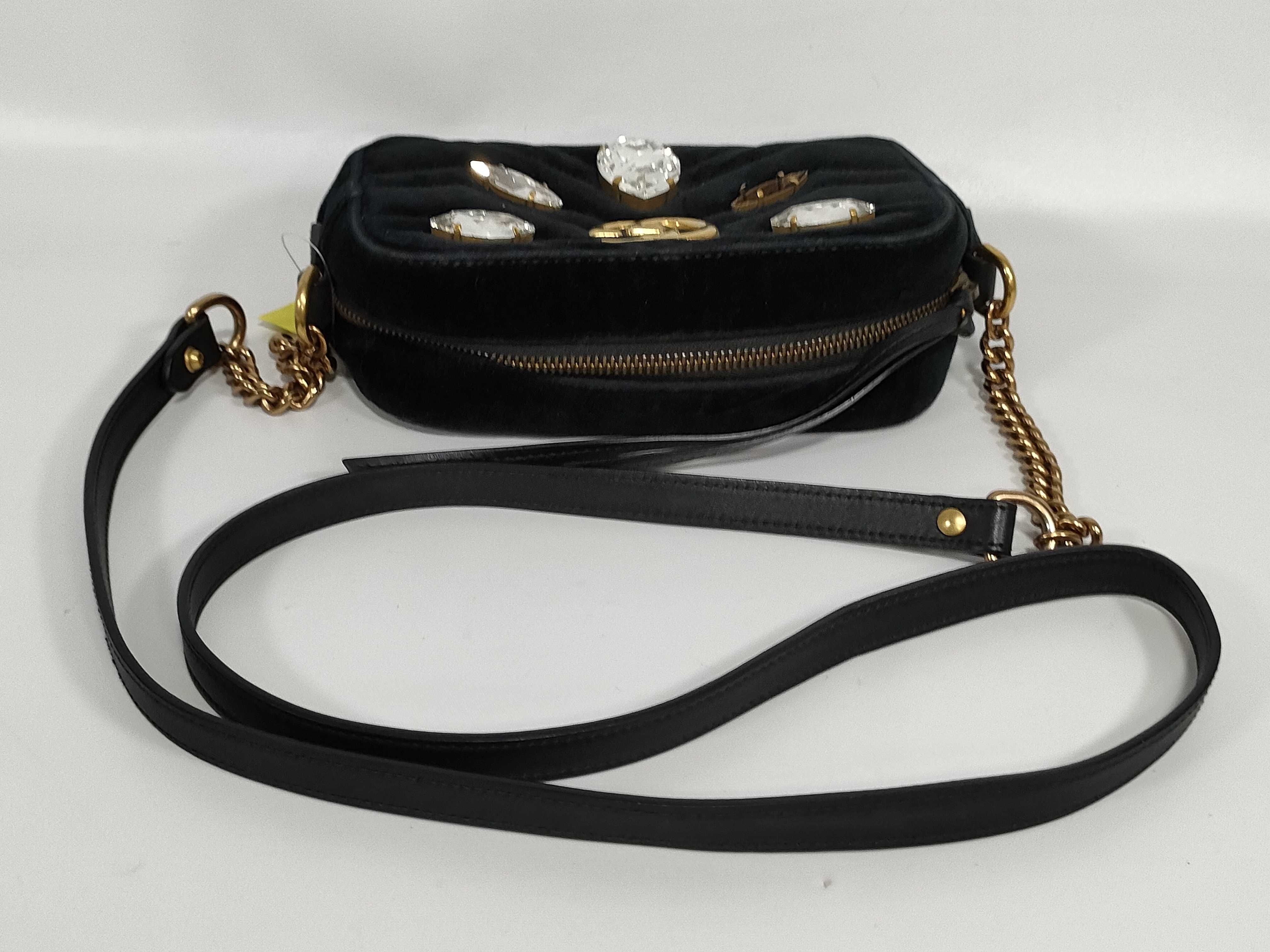 Print White Leather Shoulder Bag 527792 — view 3
