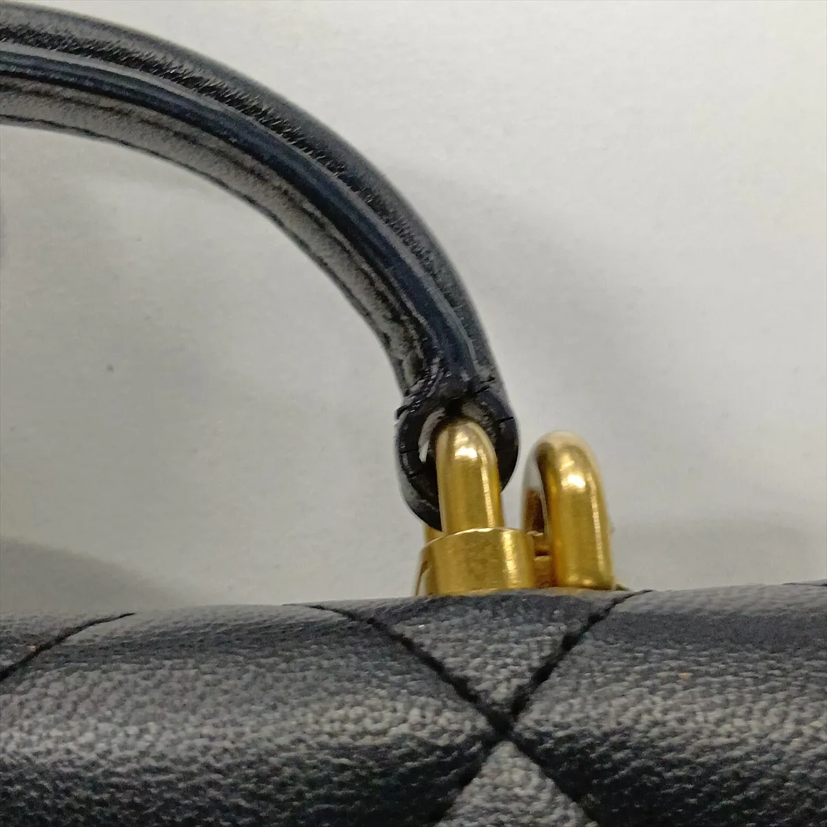 Mini Matelassé Lambskin 2-Way Shoulder Bag, Black with Gold Hardware, 30273901 (Serial Number in the 30s) — view 13