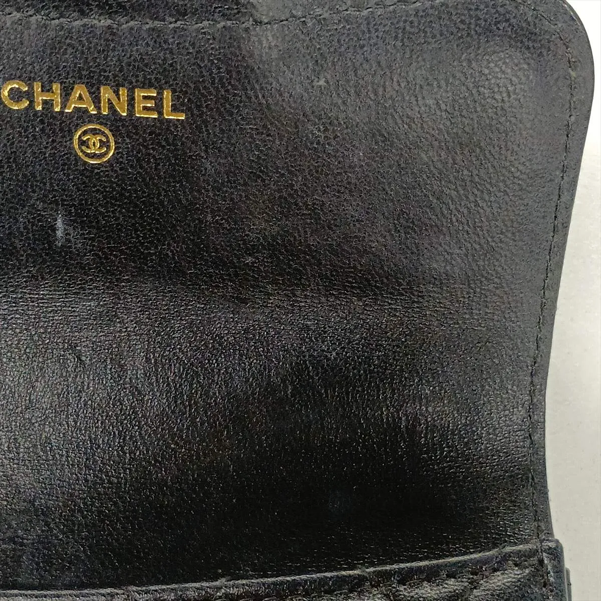 Mini Matelassé Lambskin 2-Way Shoulder Bag, Black with Gold Hardware, 30273901 (Serial Number in the 30s) — view 14