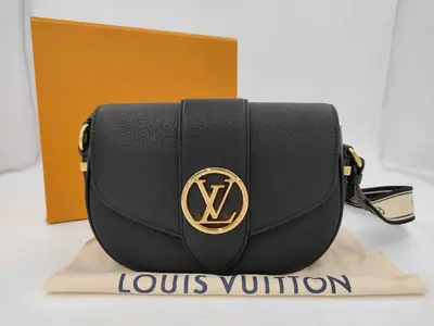 LV Logo Pont Neuf Soft PM M58727 IC Shoulder Bag