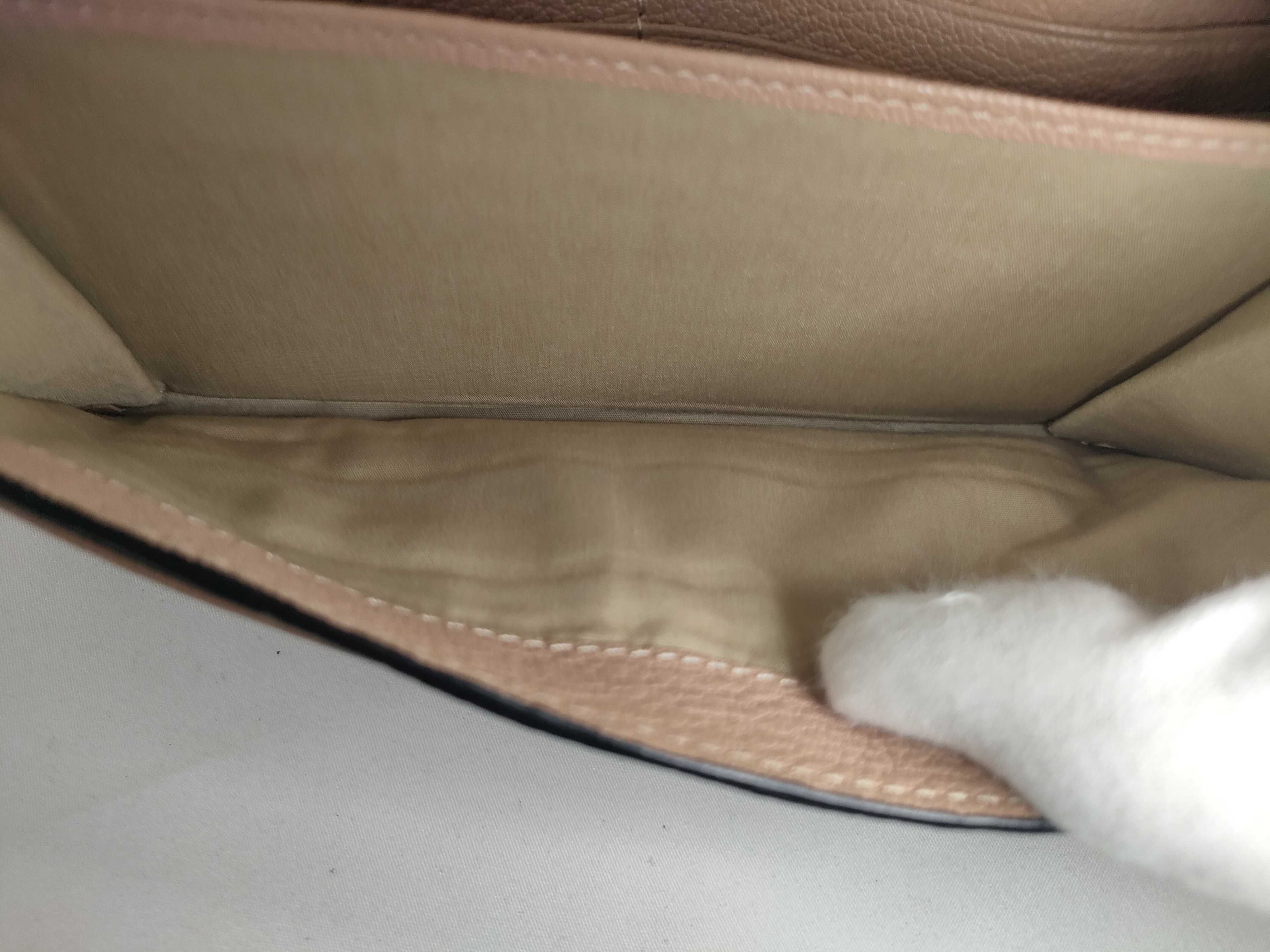 leather turn-lock long wallet — view 12
