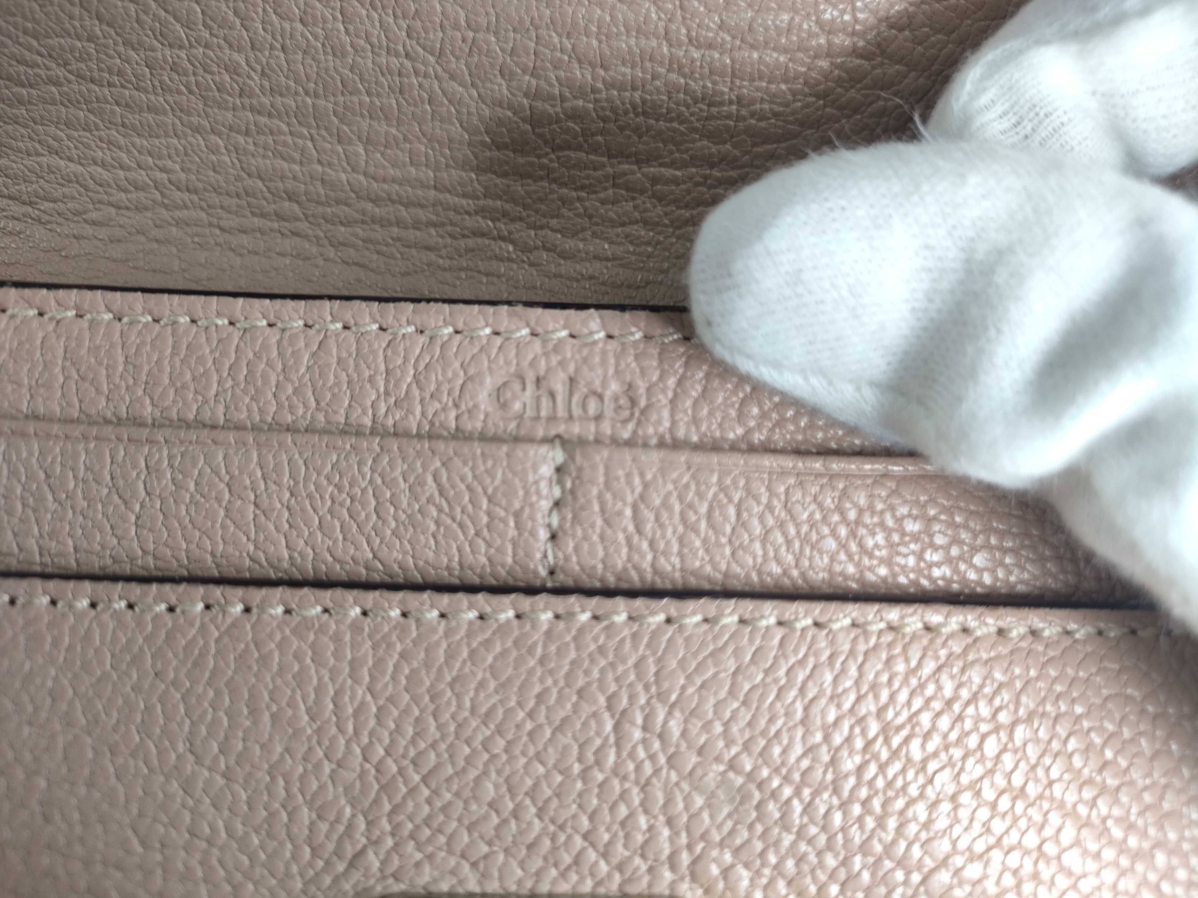 leather turn-lock long wallet — view 14