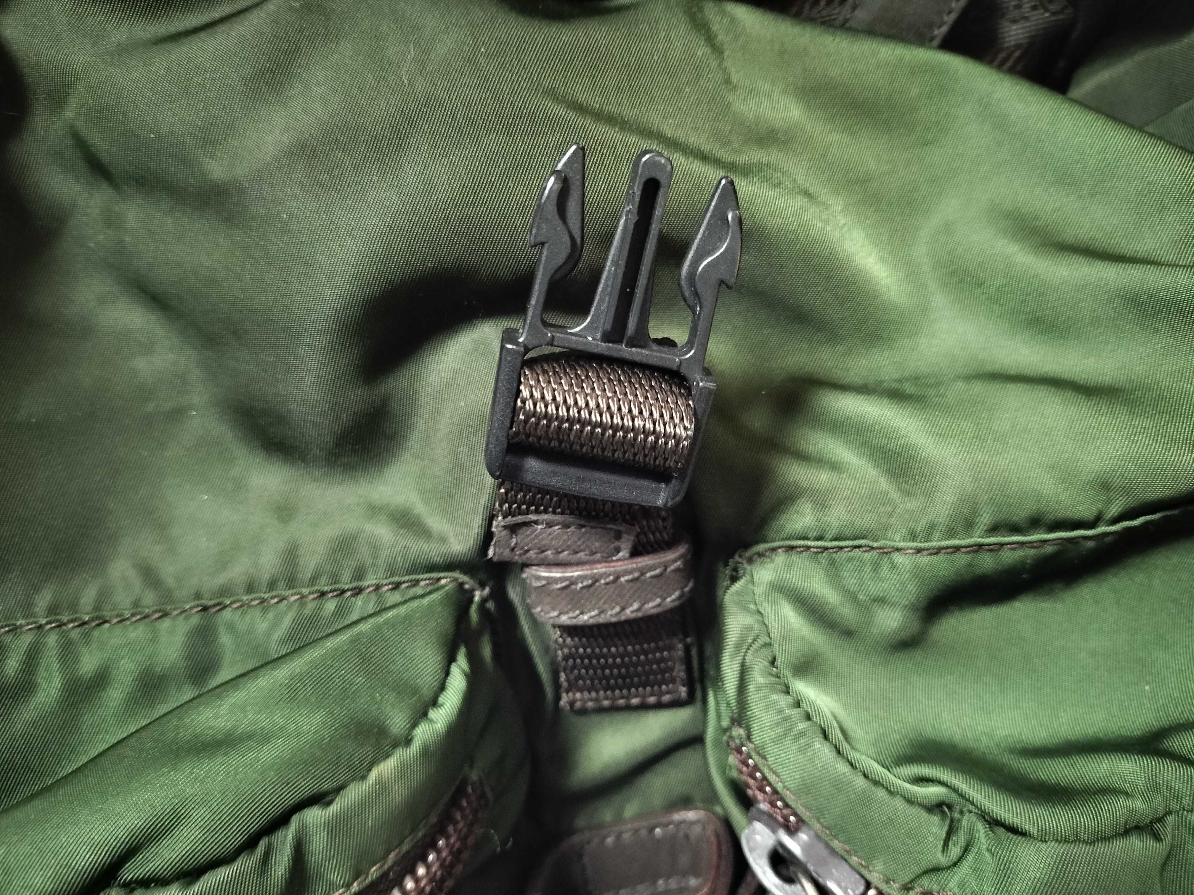 Nylon Backpack, Khaki — view 13