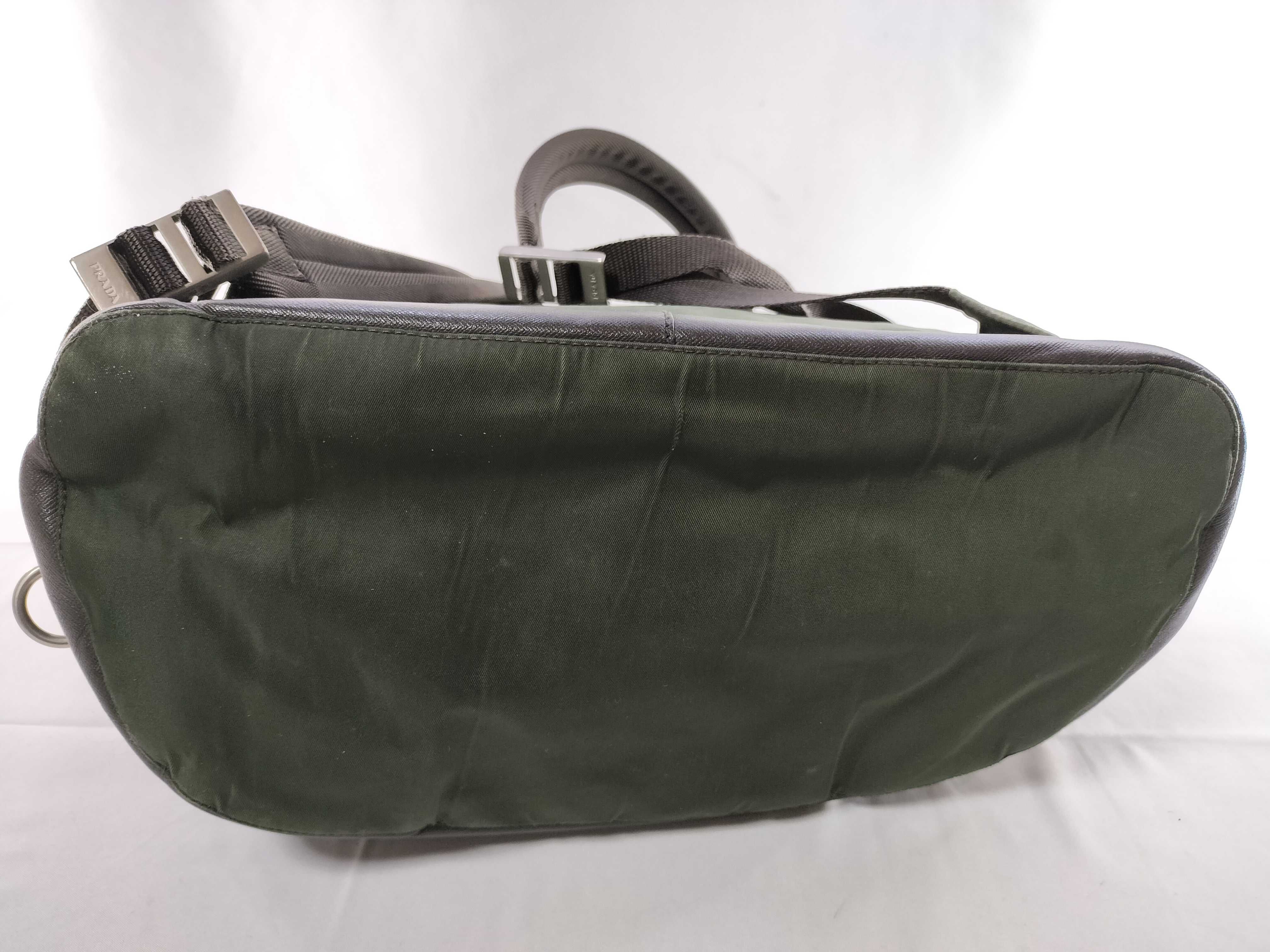 Nylon Backpack, Khaki — view 7