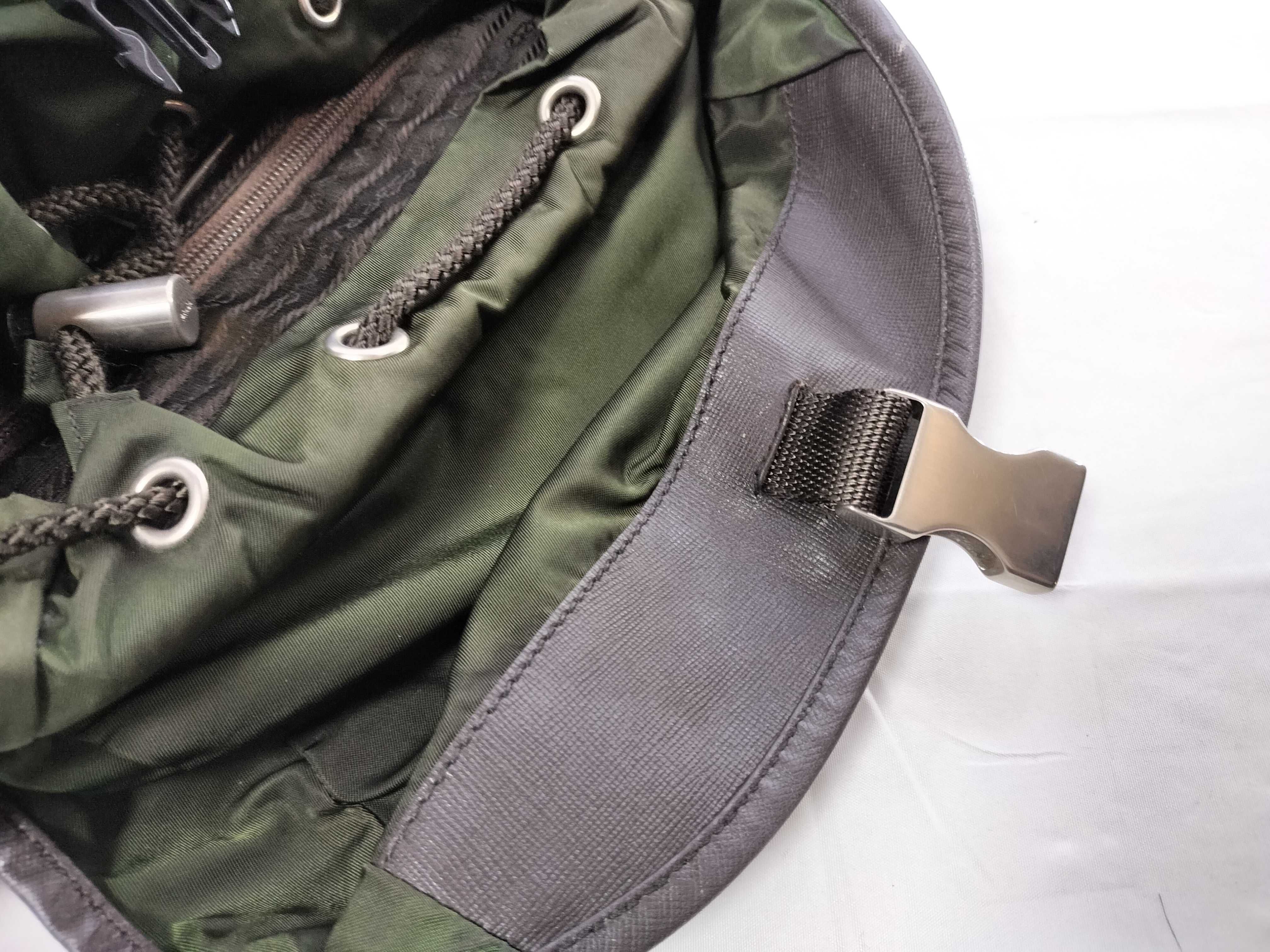 Nylon Backpack, Khaki — view 8