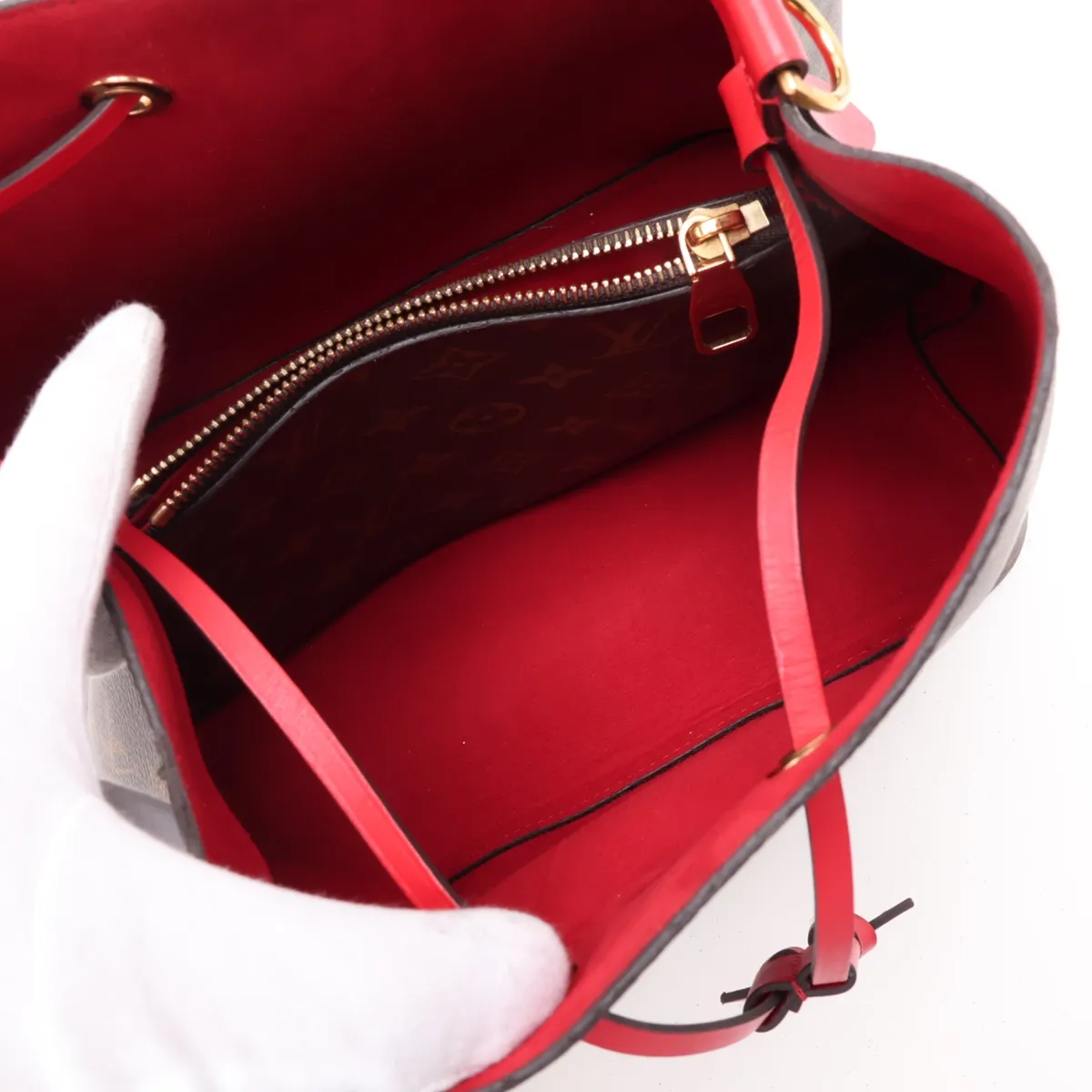 Monogram NeoNoe M44021 BE0261 Red x Brown — view 7