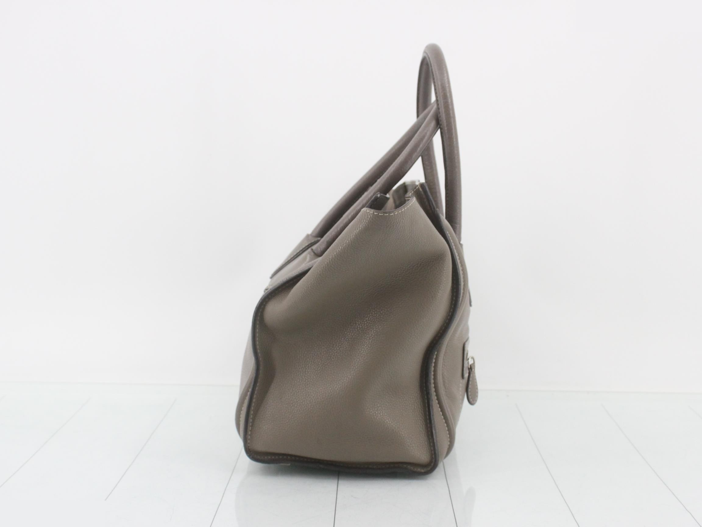 Luggage Mini Shopper Leather Tote Bag — view 4
