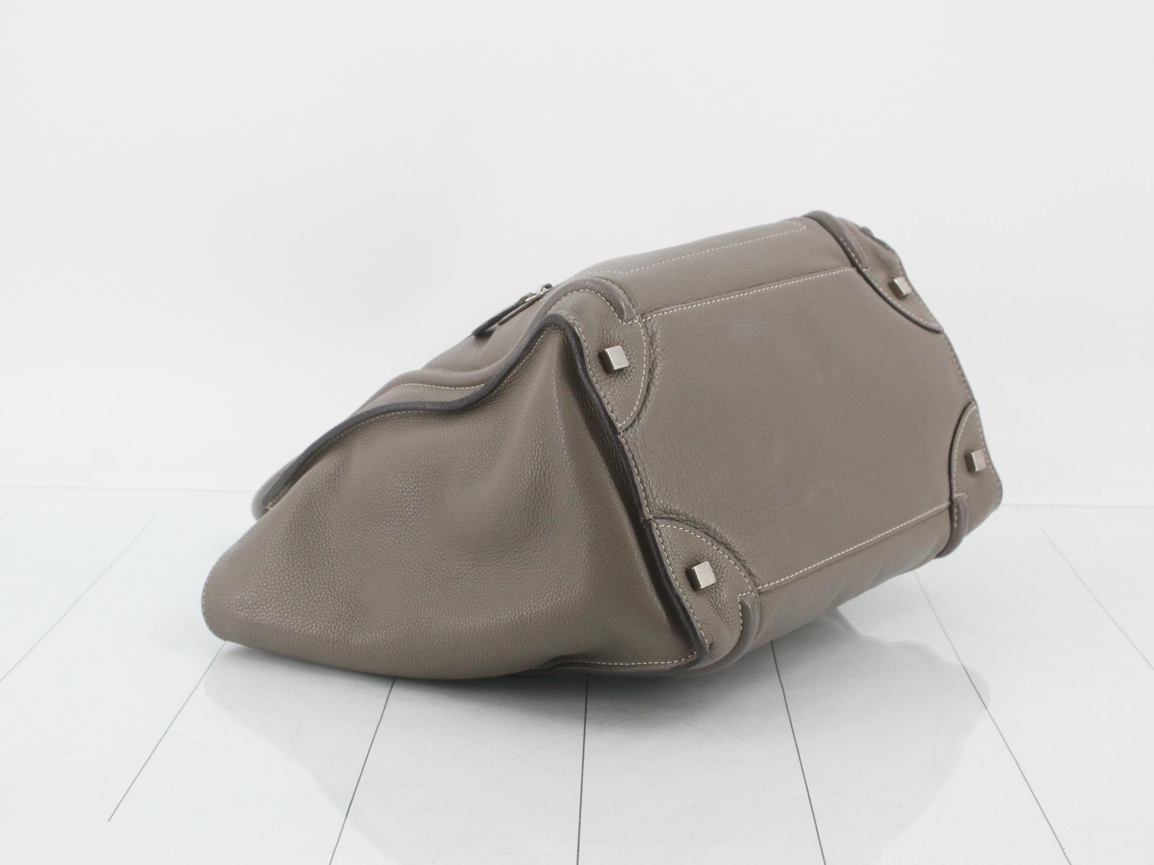 Luggage Mini Shopper Leather Tote Bag — view 5