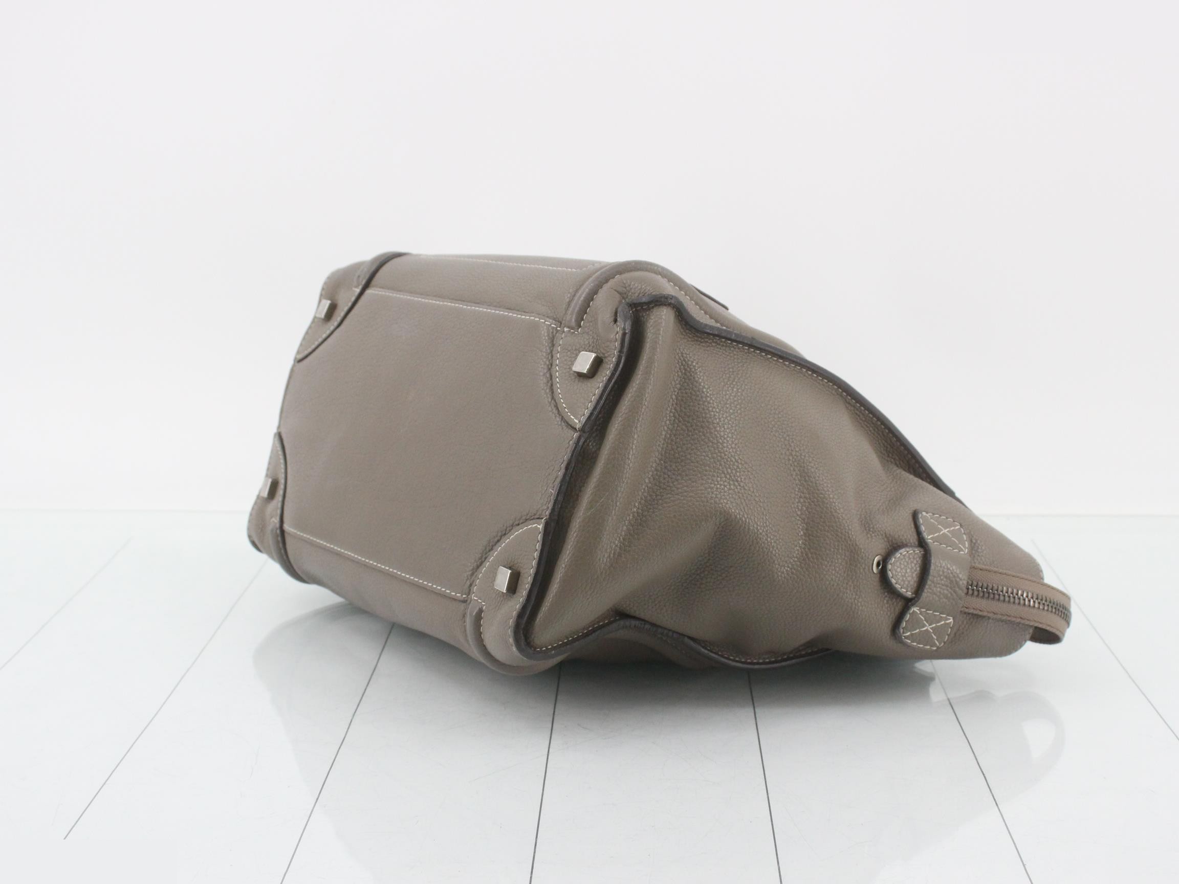 Luggage Mini Shopper Leather Tote Bag — view 6