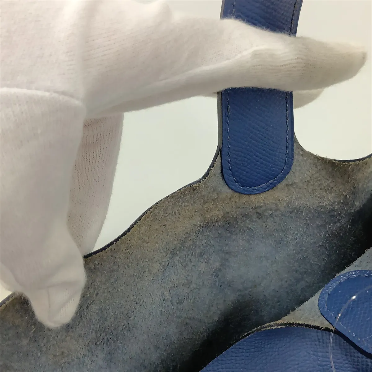 Picotin Lock 22 MM Tressage Veau Epsom Blue Brighton x Blue Saphir x Capucines Silver Hardware C: 2018 — view 11