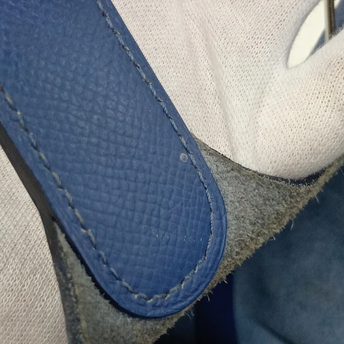 Picotin Lock 22 MM Tressage Veau Epsom Blue Brighton x Blue Saphir x Capucines Silver Hardware C: 2018 — view 13