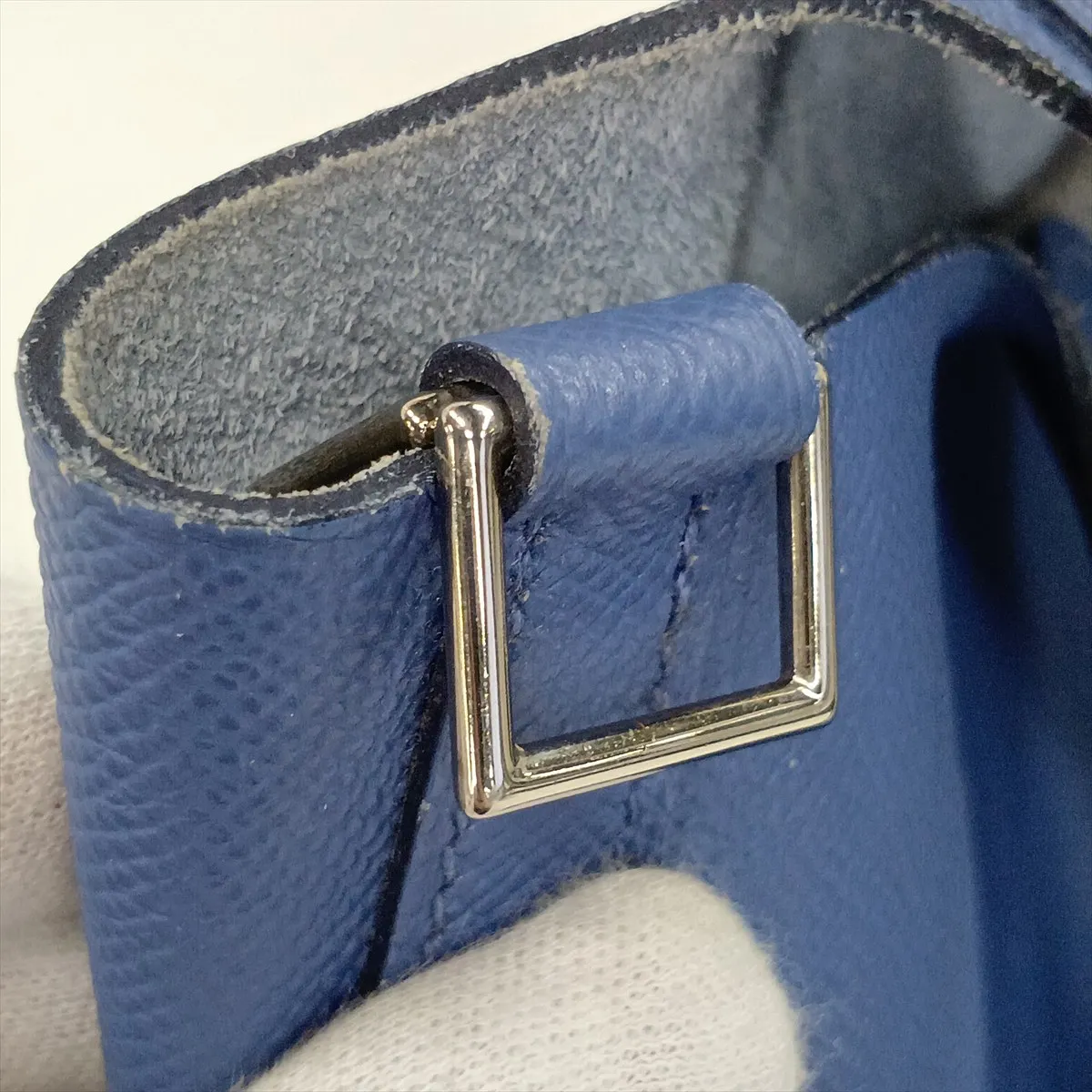 Picotin Lock 22 MM Tressage Veau Epsom Blue Brighton x Blue Saphir x Capucines Silver Hardware C: 2018 — view 10