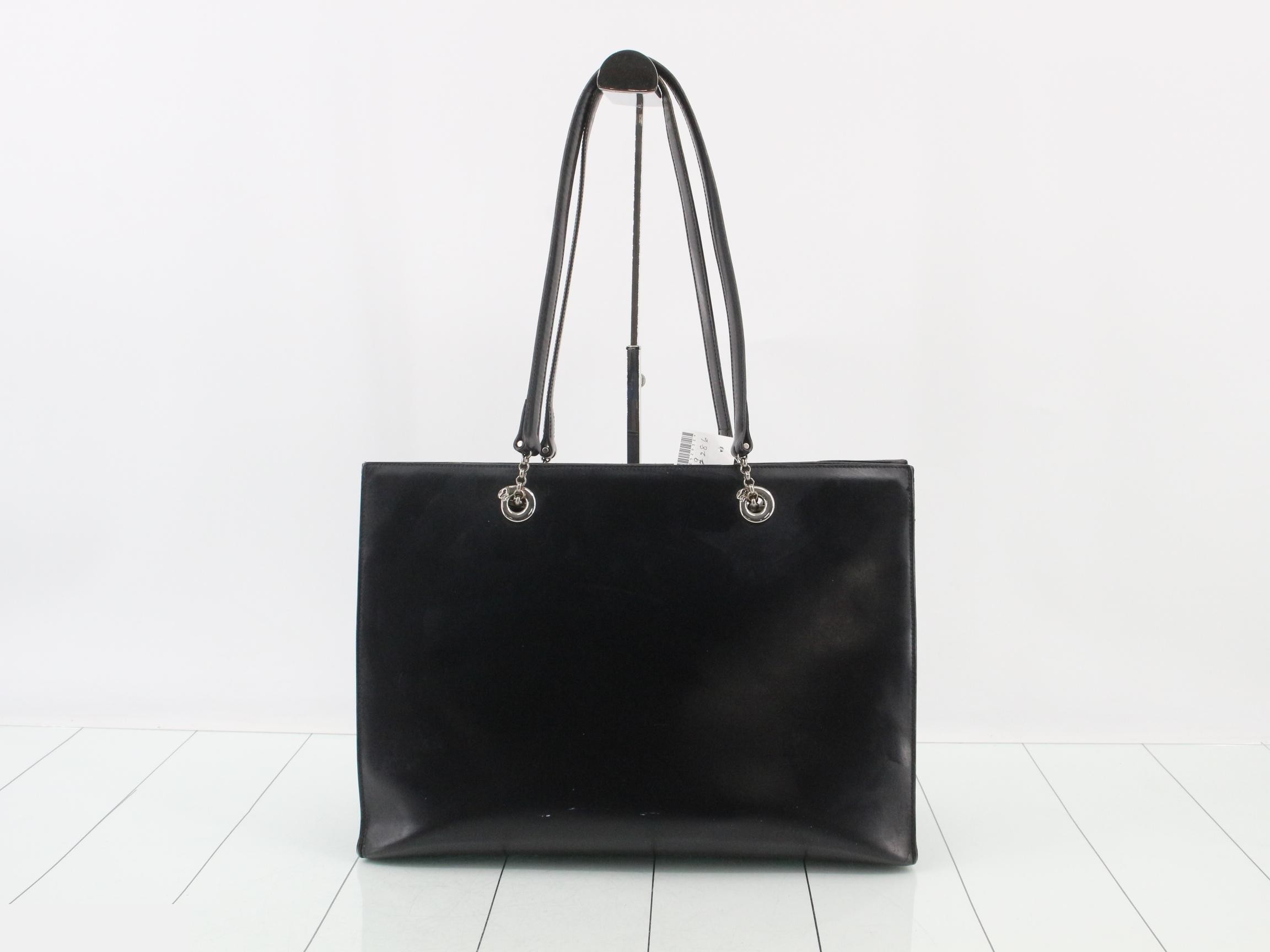 Panthère Tote Bag, Leather, Black — view 2