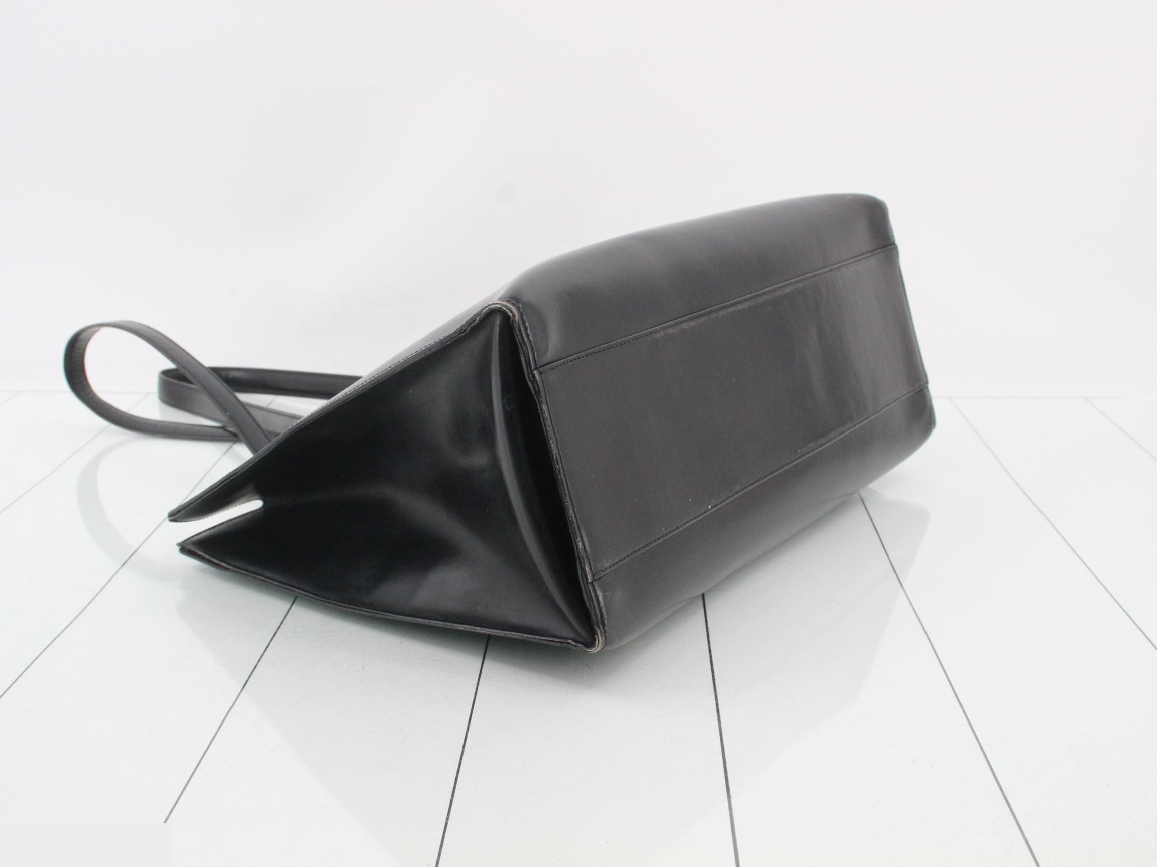 Panthère Tote Bag, Leather, Black — view 5
